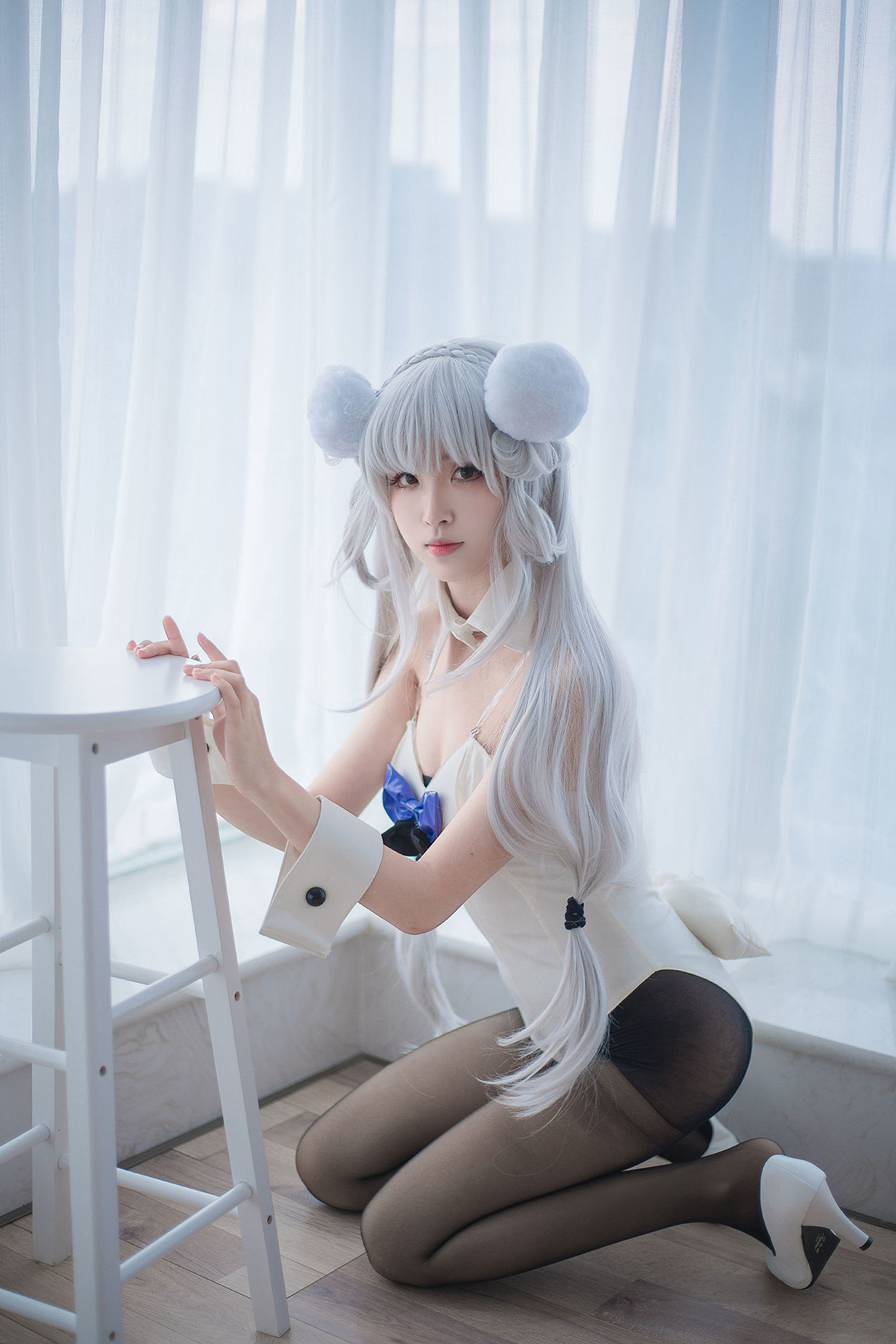 Domain of the Wind] No. 138 Black Silk Cosplay Cute Girl