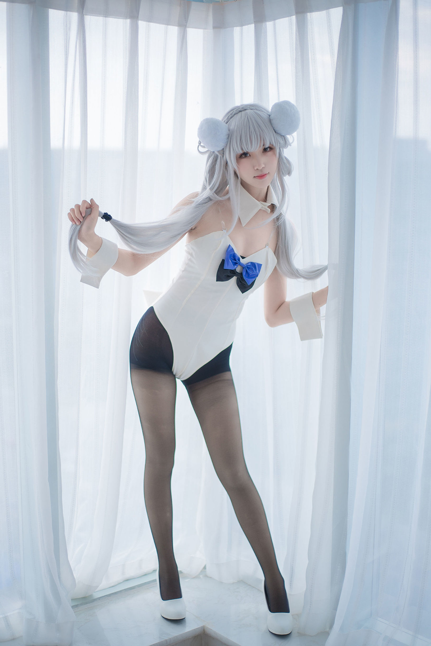 Domain of the Wind] No. 138 Black Silk Cosplay Cute Girl