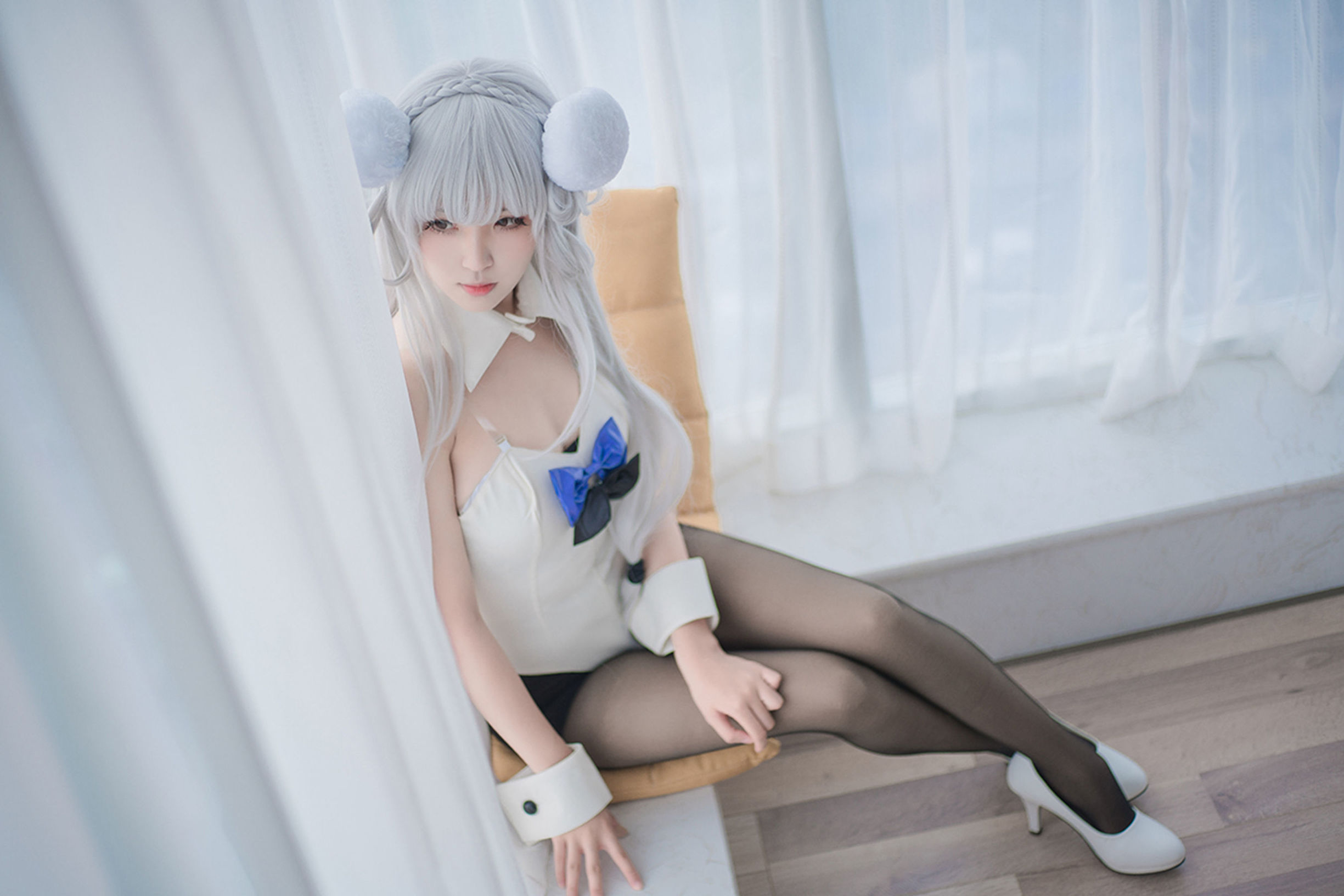 Domain of the Wind] No. 138 Black Silk Cosplay Cute Girl