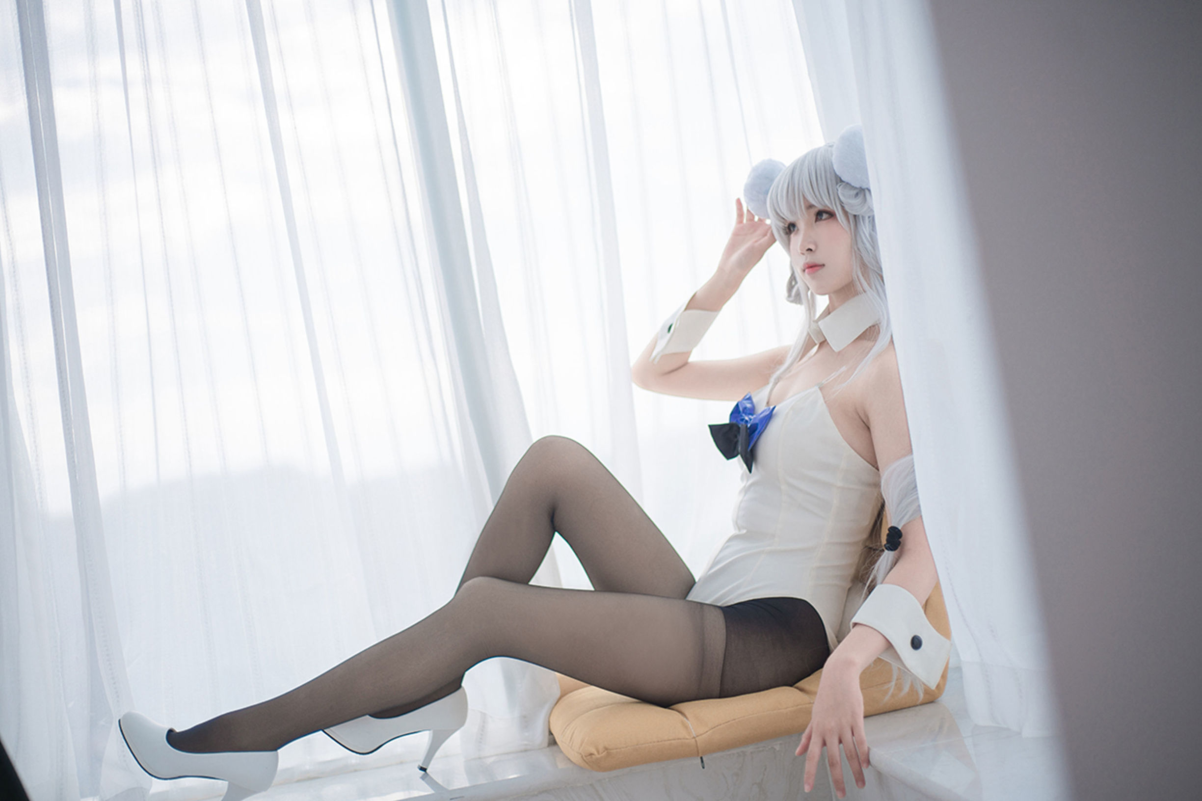 Domain of the Wind] No. 138 Black Silk Cosplay Cute Girl