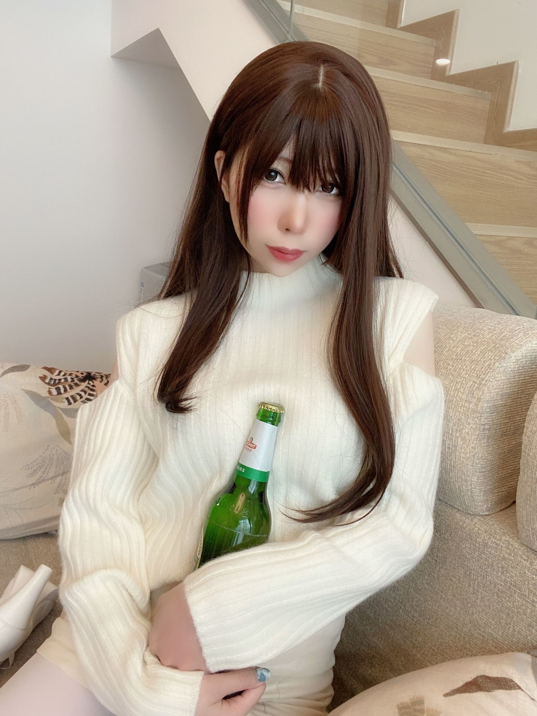 COS Phúc lợi] Nhị thứ nguyên mỹ nữ vú lớn Lộc Dã Hy - Bạn gái Dâu tây