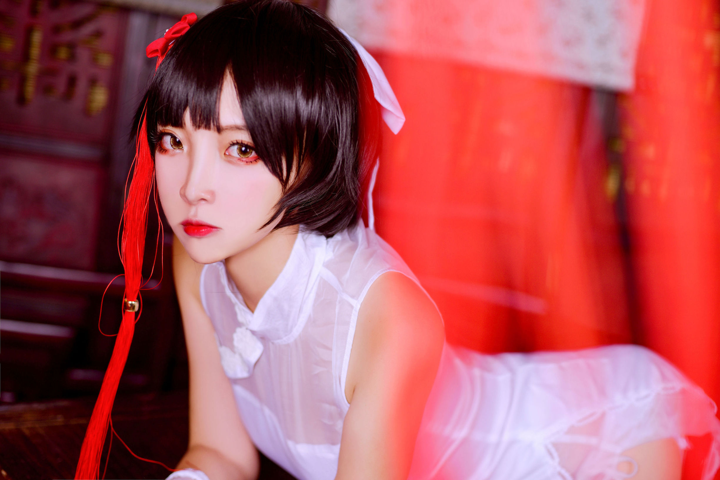 COSฟูไล์] คอสเพลย์เยอร์ยอดนิยม เอ๋อจ้ายนิซา - แอซอร์ เลน ทาเคโอะ กี่เพ้า