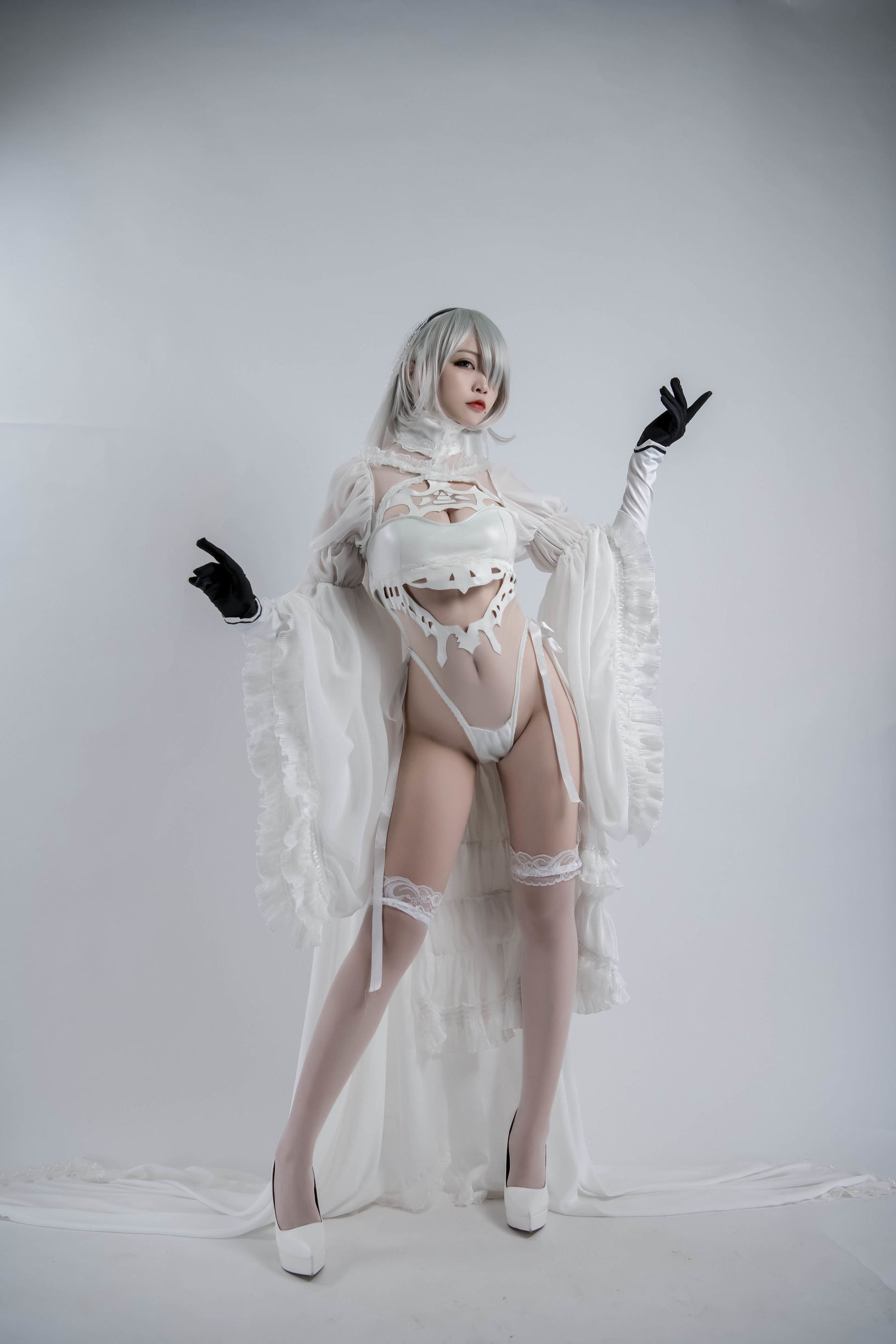 COS福利] 人氣Coser二佐Nisa - 2B同人花嫁