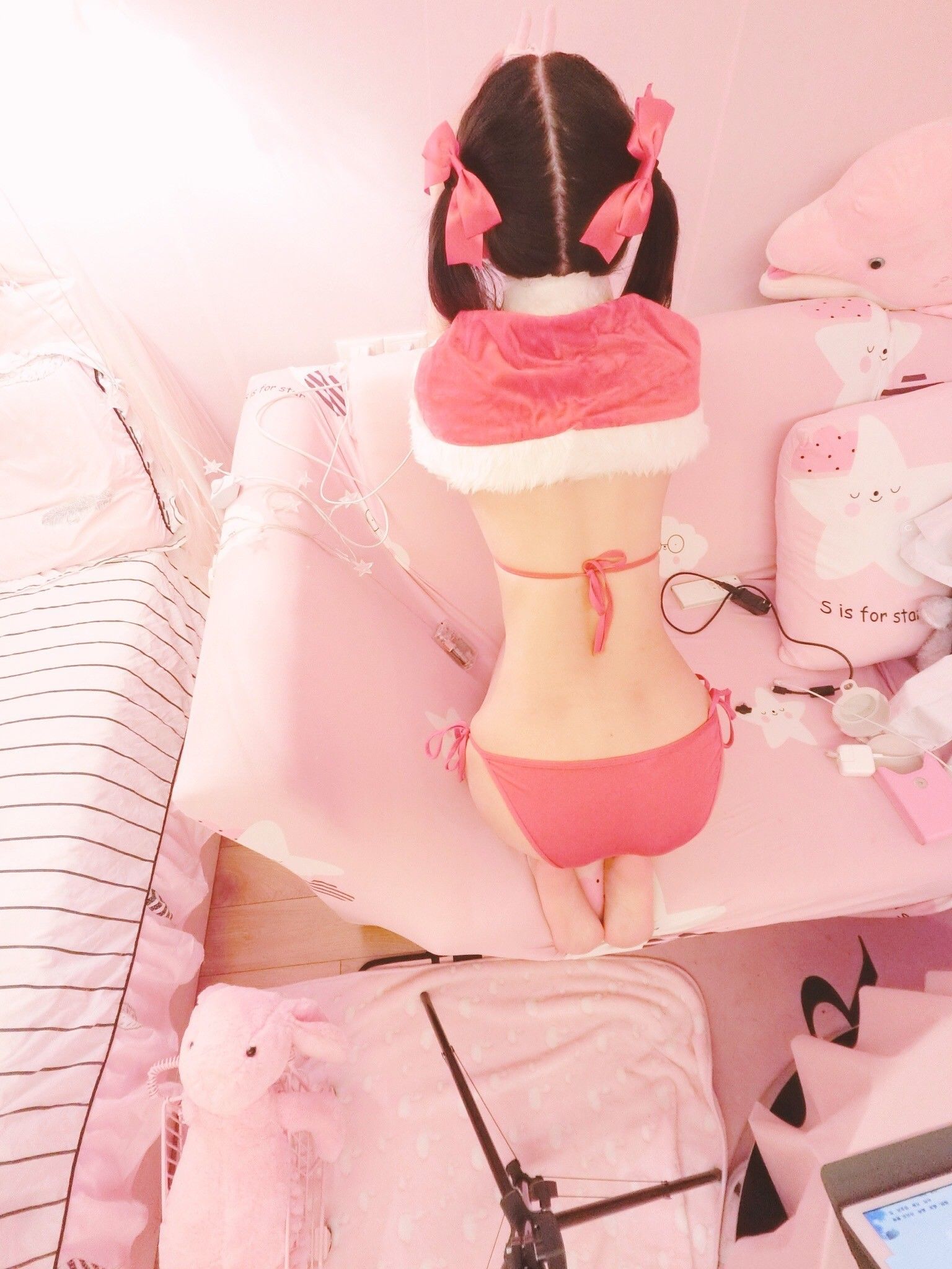 COSฟู๋ลี่] สีเมี่ยว - คริสต์มาส ชุดว่ายน้ำ