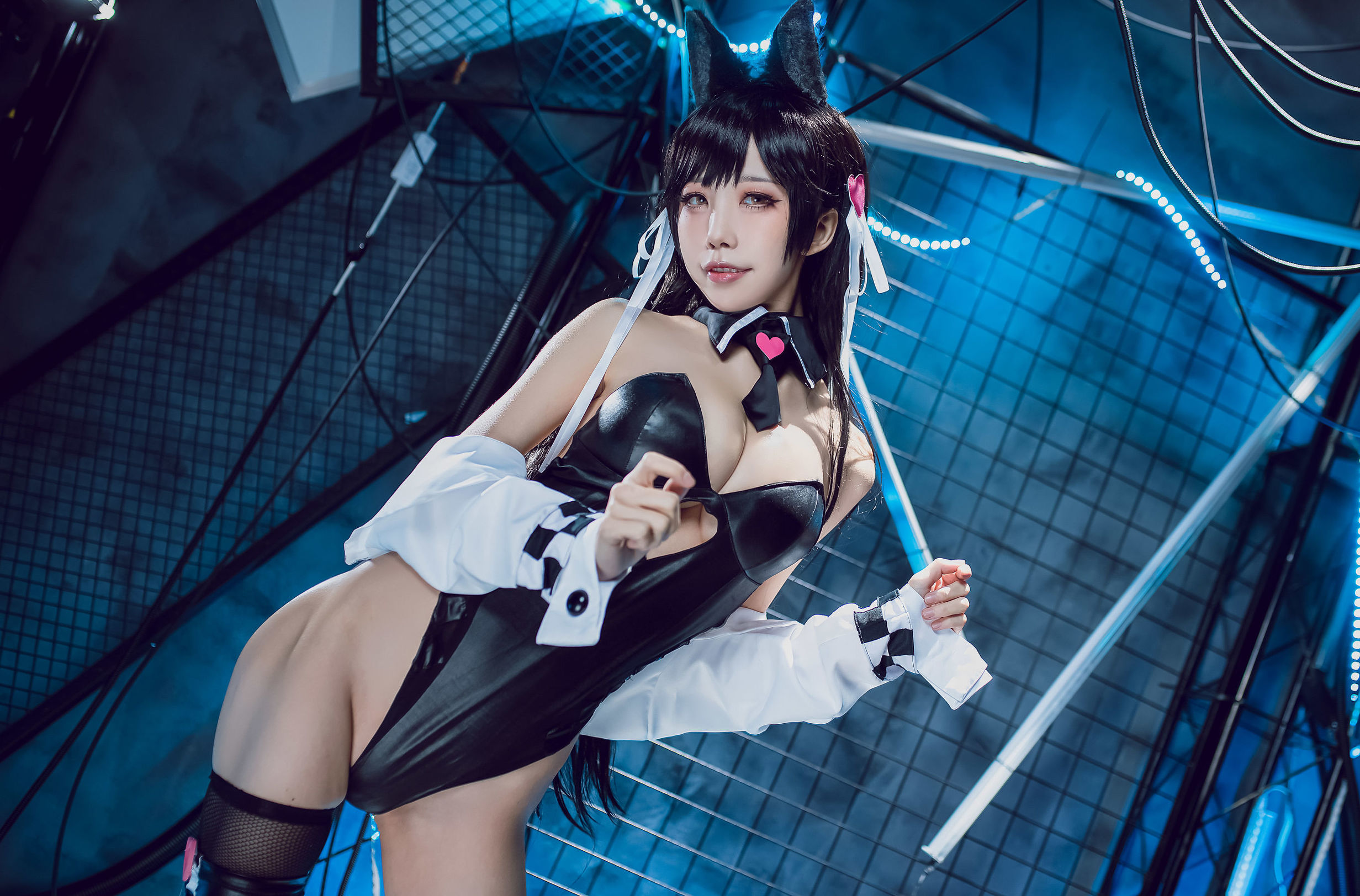 COS phúc lợi] Blogger anime Shui Miao Aqua - Azur Lane Ayanami Inu Đồng nhân xe máy