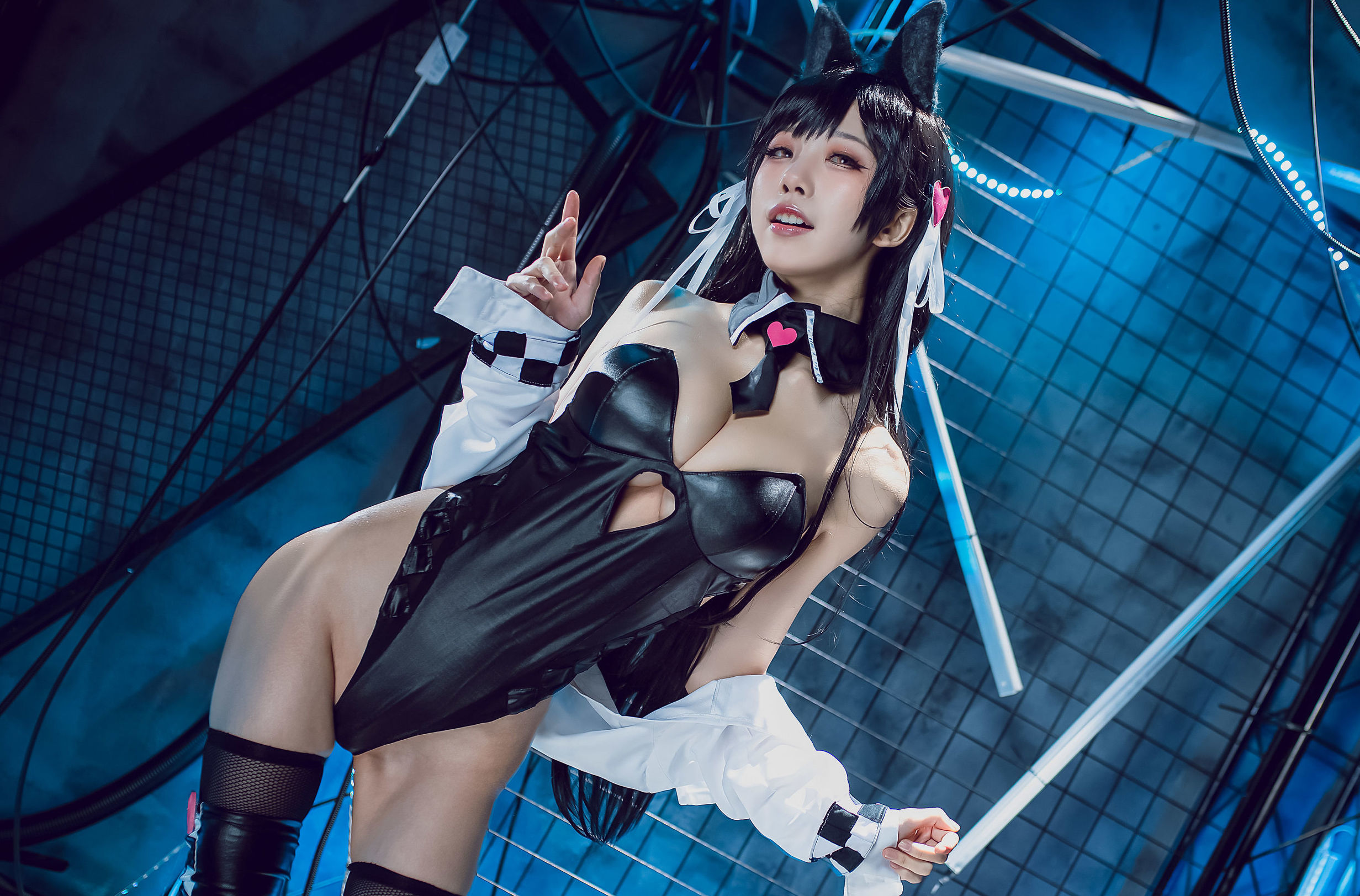 COS phúc lợi] Blogger anime Shui Miao Aqua - Azur Lane Ayanami Inu Đồng nhân xe máy