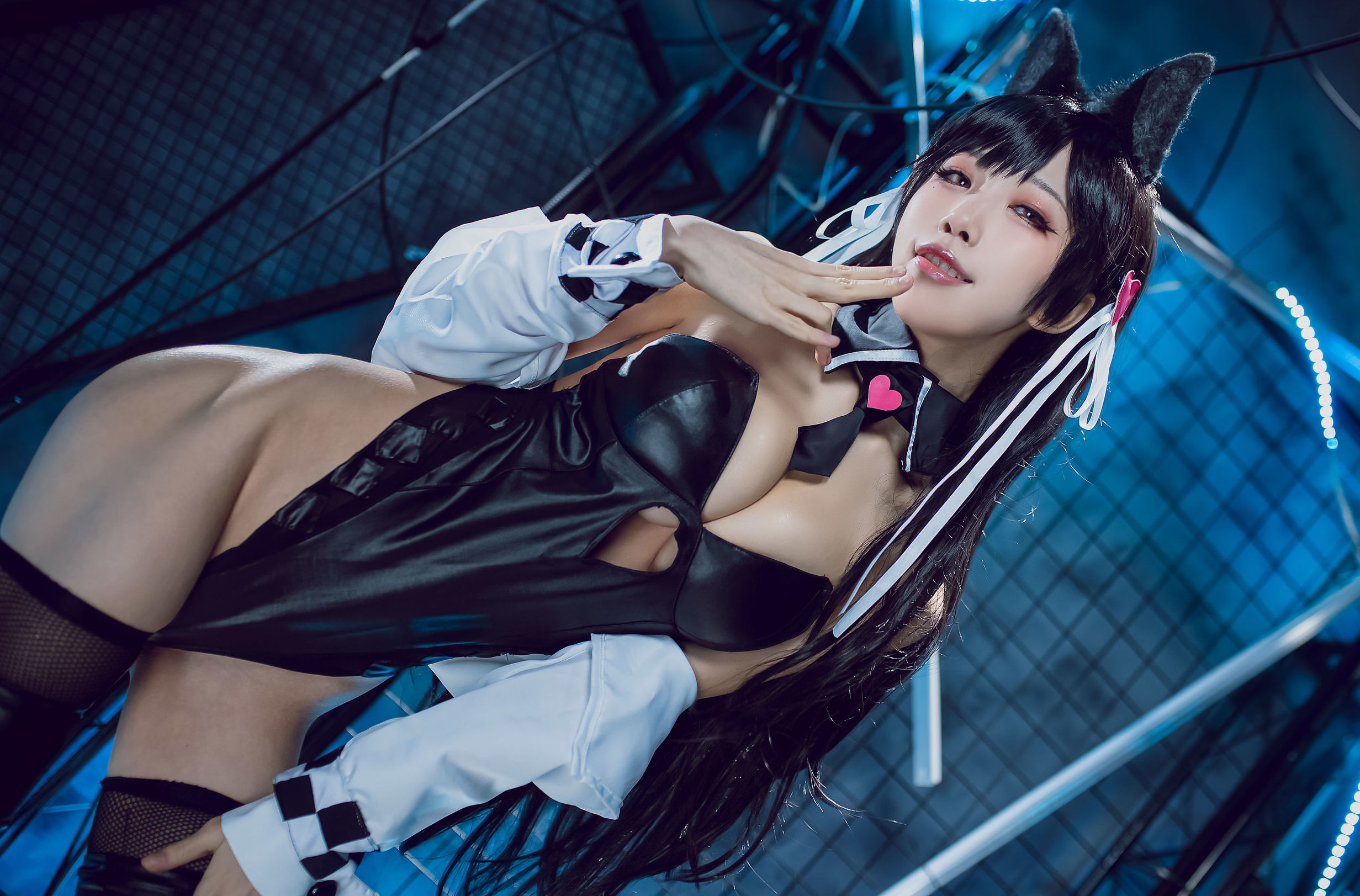 COS phúc lợi] Blogger anime Shui Miao Aqua - Azur Lane Ayanami Inu Đồng nhân xe máy