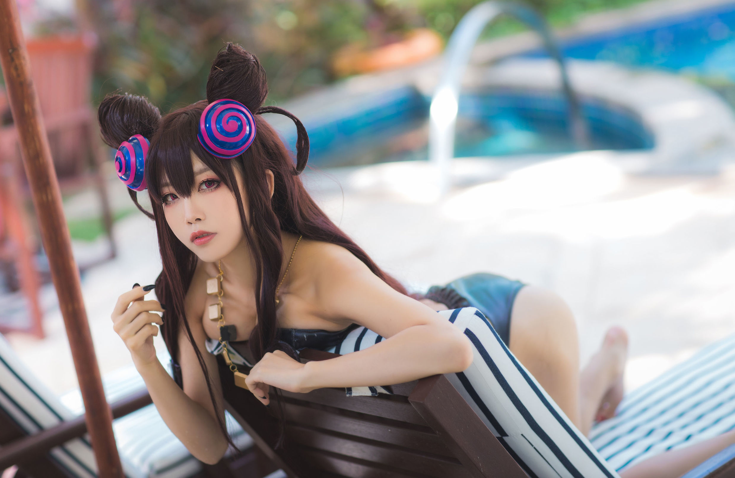 COSฟู๋ลี่] บล็อกเกอร์อนิเมะ สุ่ยเมี่ยวอากวา - มุราคิชิคิบุชุดว่ายน้ำVer