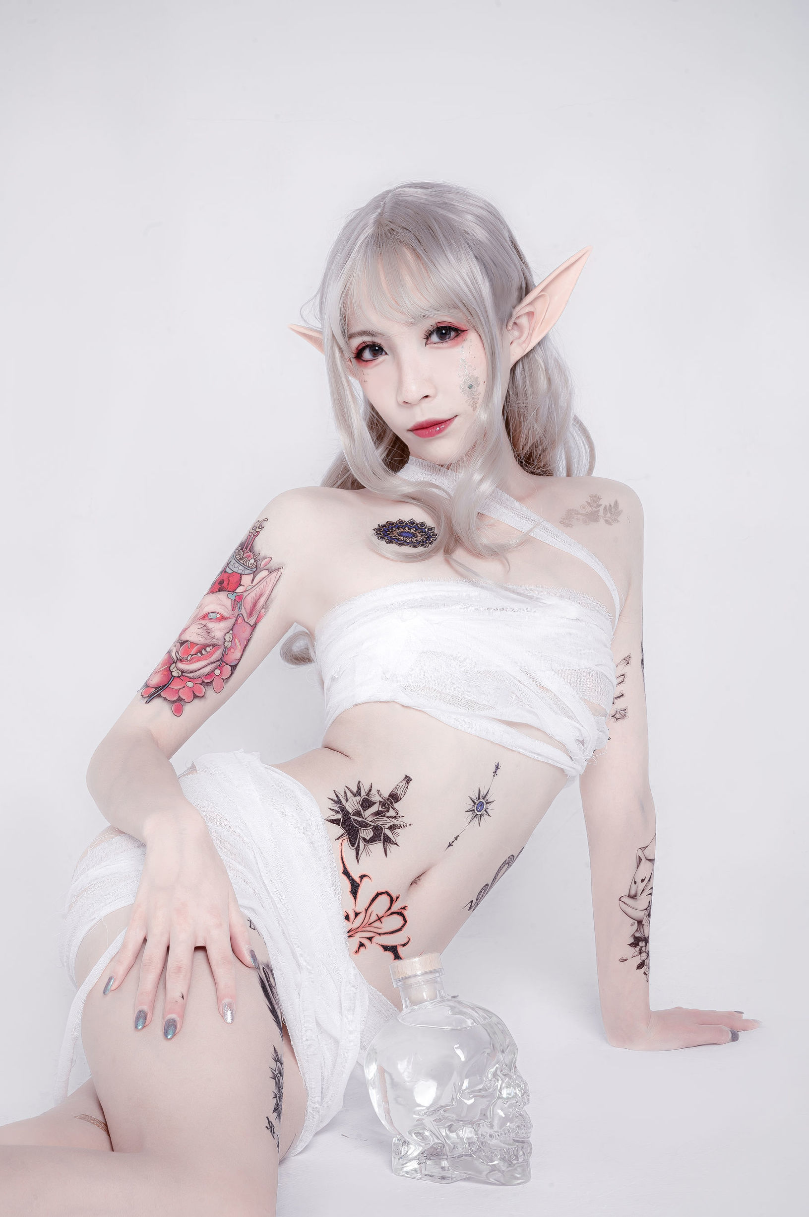 [COS福利] 动漫博主阮邑_Fairy - 绑带和武士