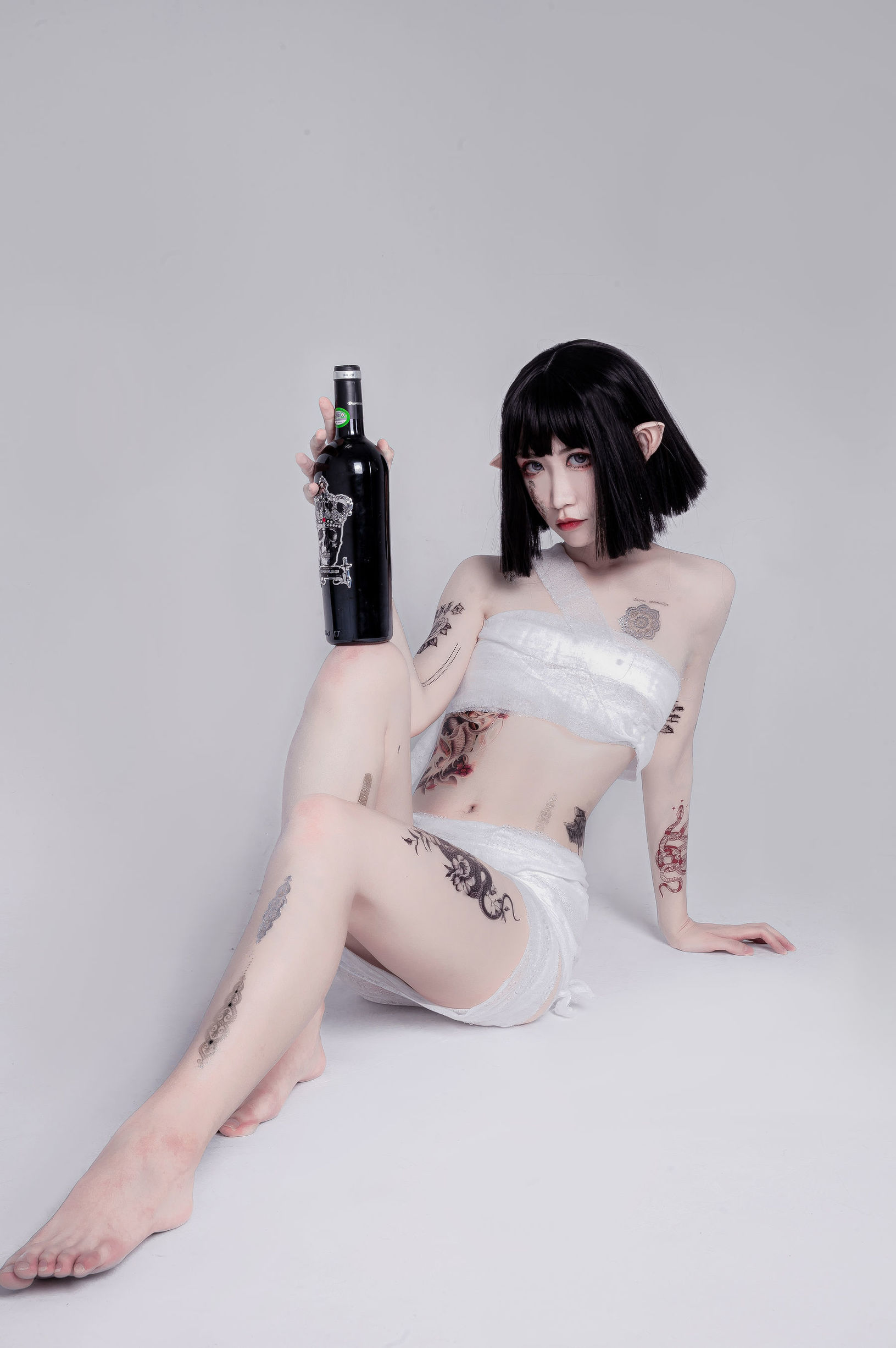 [COS福利] 动漫博主阮邑_Fairy - 绑带和武士