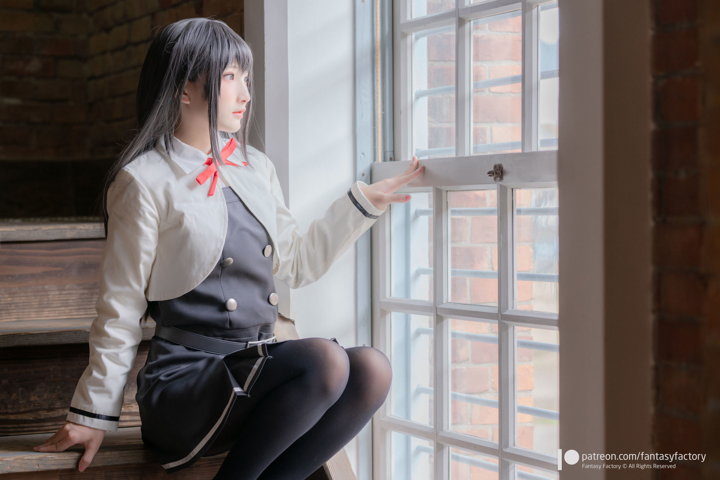 COS Phúc lợi] Tiểu Đinh Cosplay 2020.01 [Fantasy Factory] Vớ đen, Kimono JK