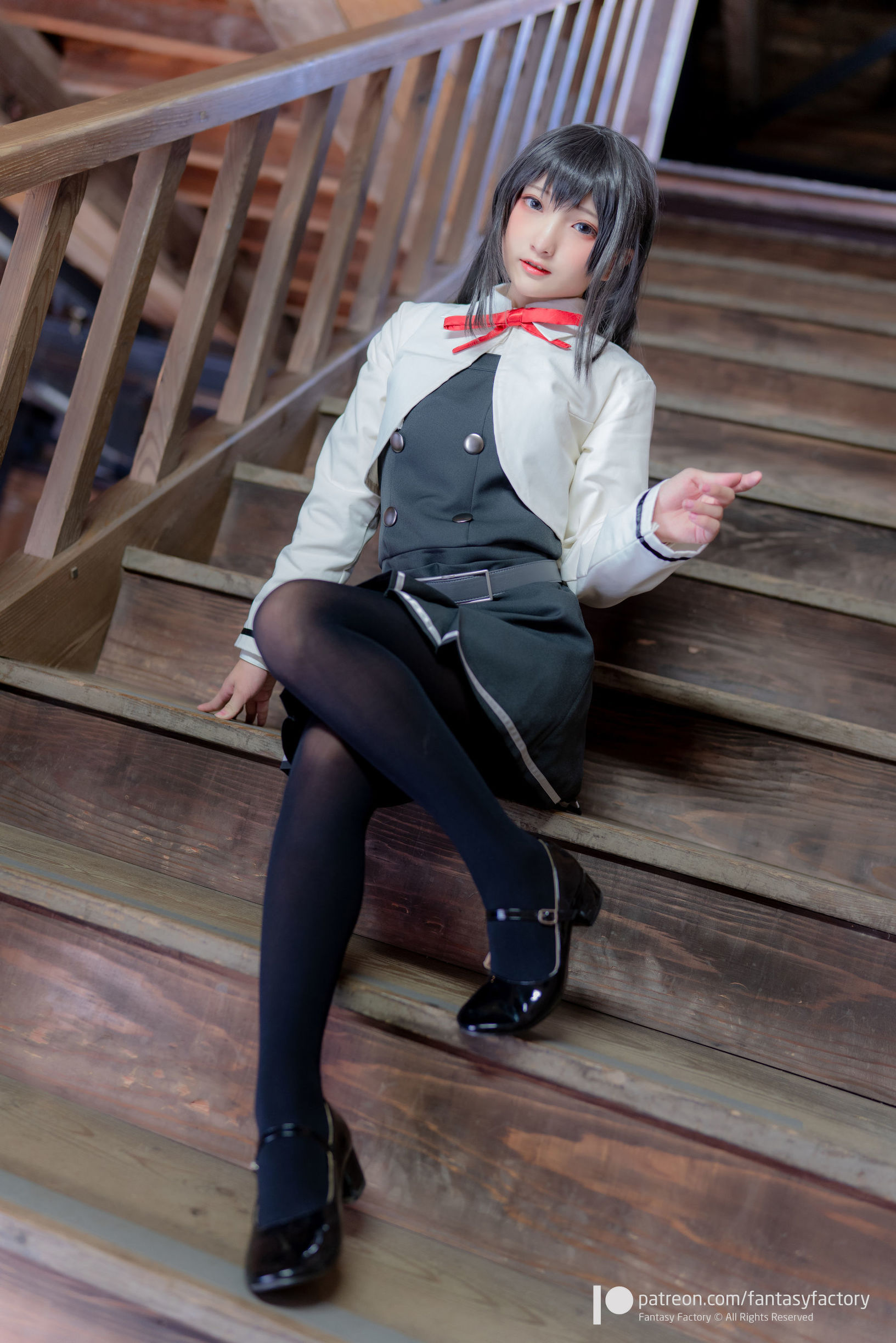 COS Phúc lợi] Tiểu Đinh Cosplay 2020.01 [Fantasy Factory] Vớ đen, Kimono JK