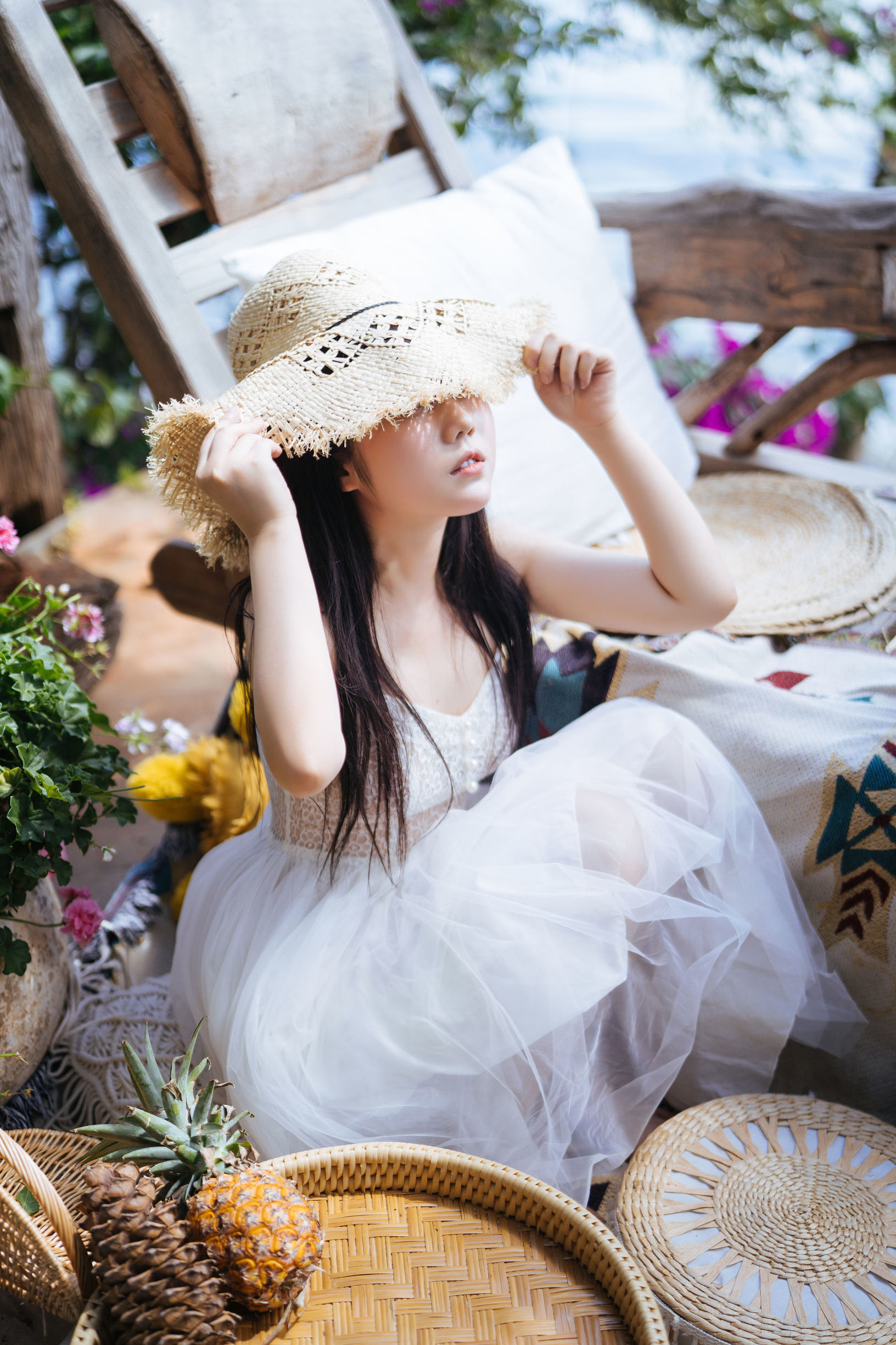 COS Phúc lợi] Weibo Phúc lợi Ji Jing Jiang - Cô gái váy trắng của Tĩnh Hạ