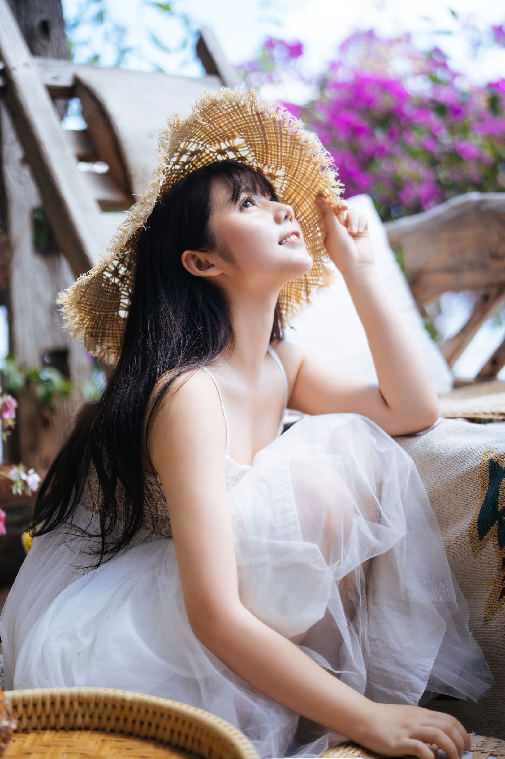 COS Phúc lợi] Weibo Phúc lợi Ji Jing Jiang - Cô gái váy trắng của Tĩnh Hạ