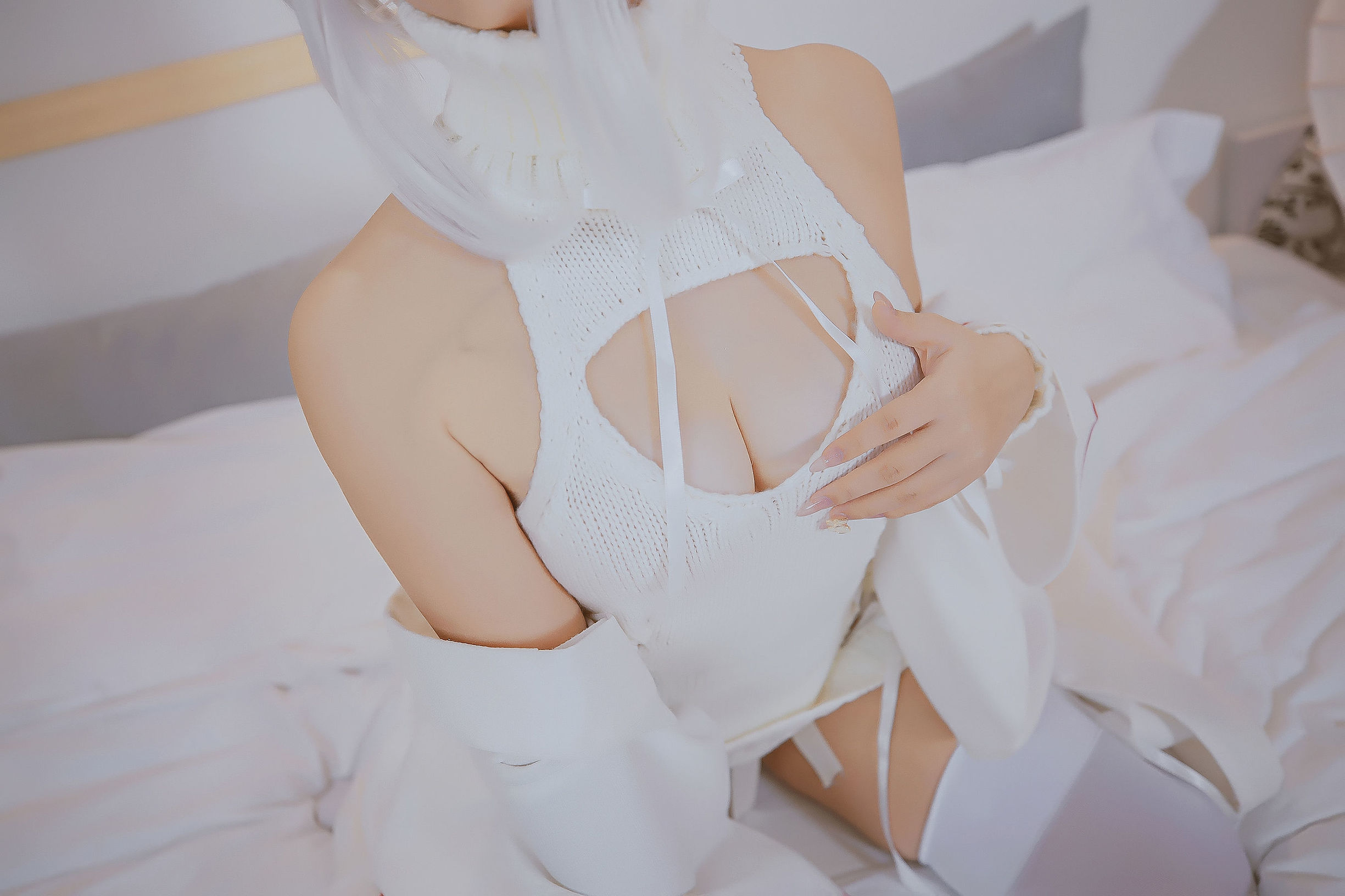 コスプレ福利] ロリ神楽板真冬の危険な耳-狼妹&兎娘