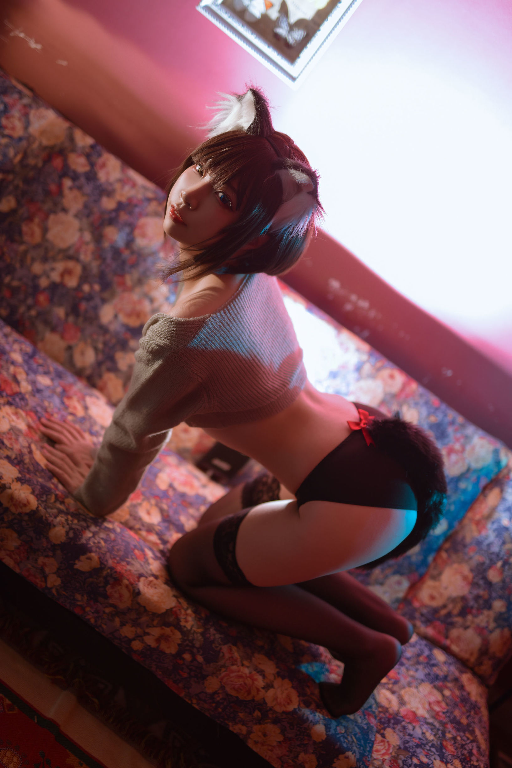 人气Coser二佐Nisa 宠物少女 私房黑猫