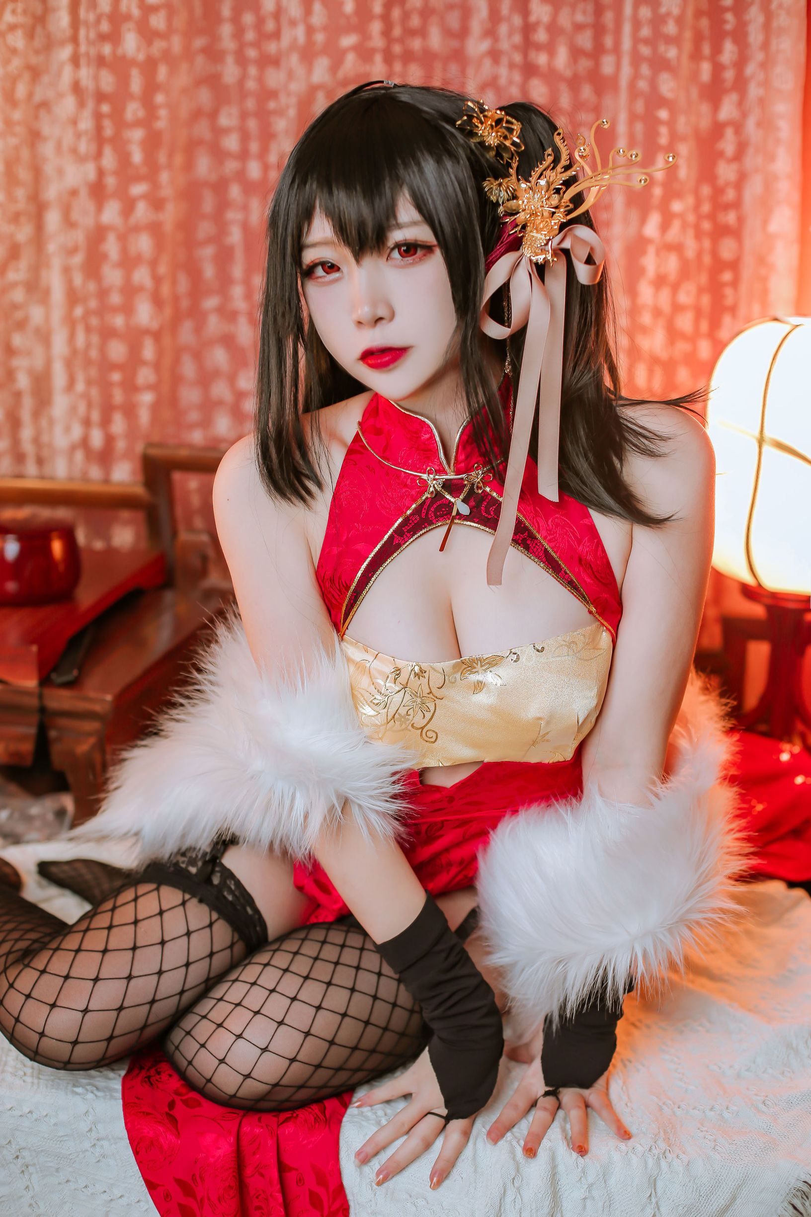 Popular Coser Er Zuo Nisa Azur Lane Dafeng Qipao