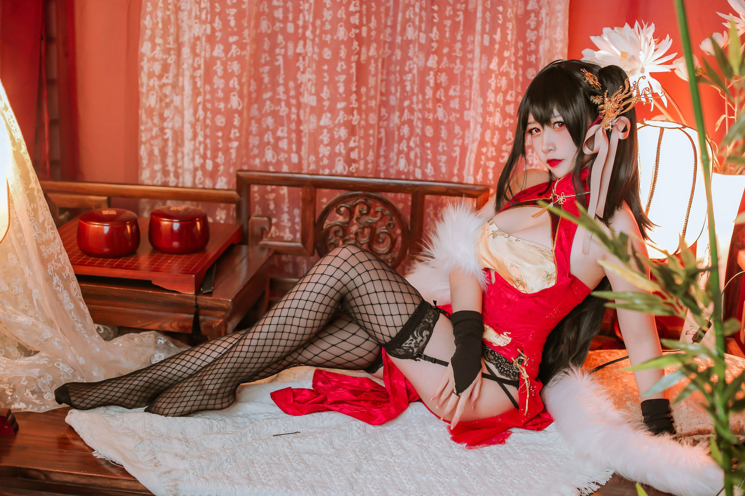 Popular Coser Er Zuo Nisa Azur Lane Dafeng Qipao