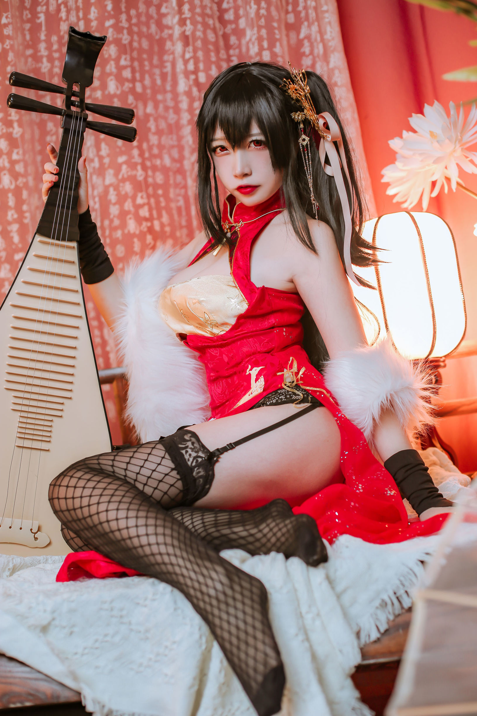Popular Coser Er Zuo Nisa Azur Lane Dafeng Qipao