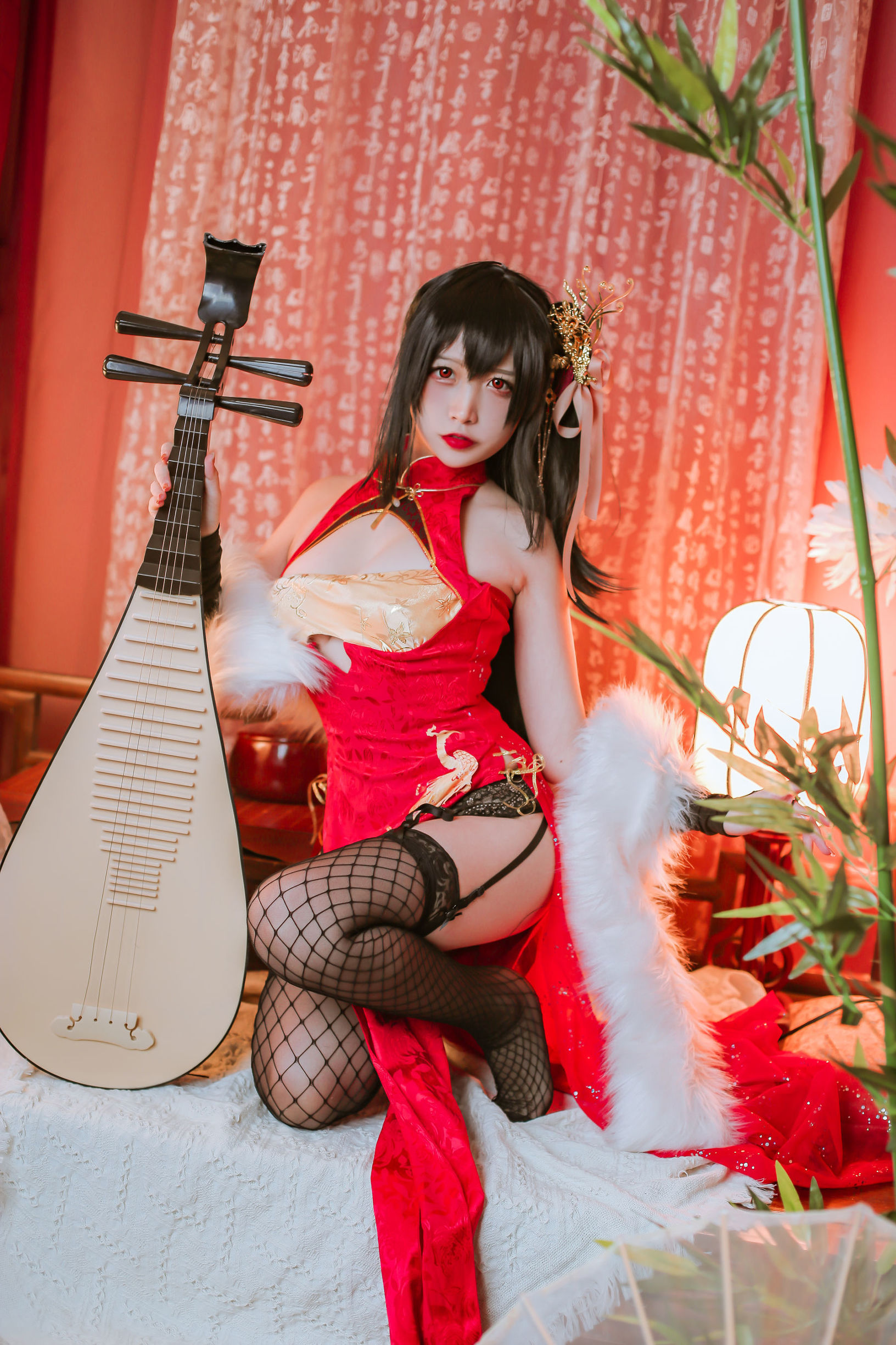 Popular Coser Er Zuo Nisa Azur Lane Dafeng Qipao