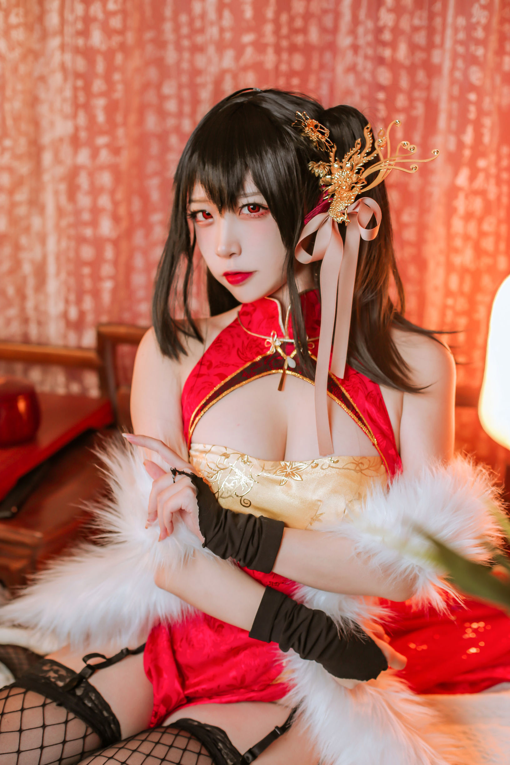 Popular Coser Er Zuo Nisa Azur Lane Dafeng Qipao