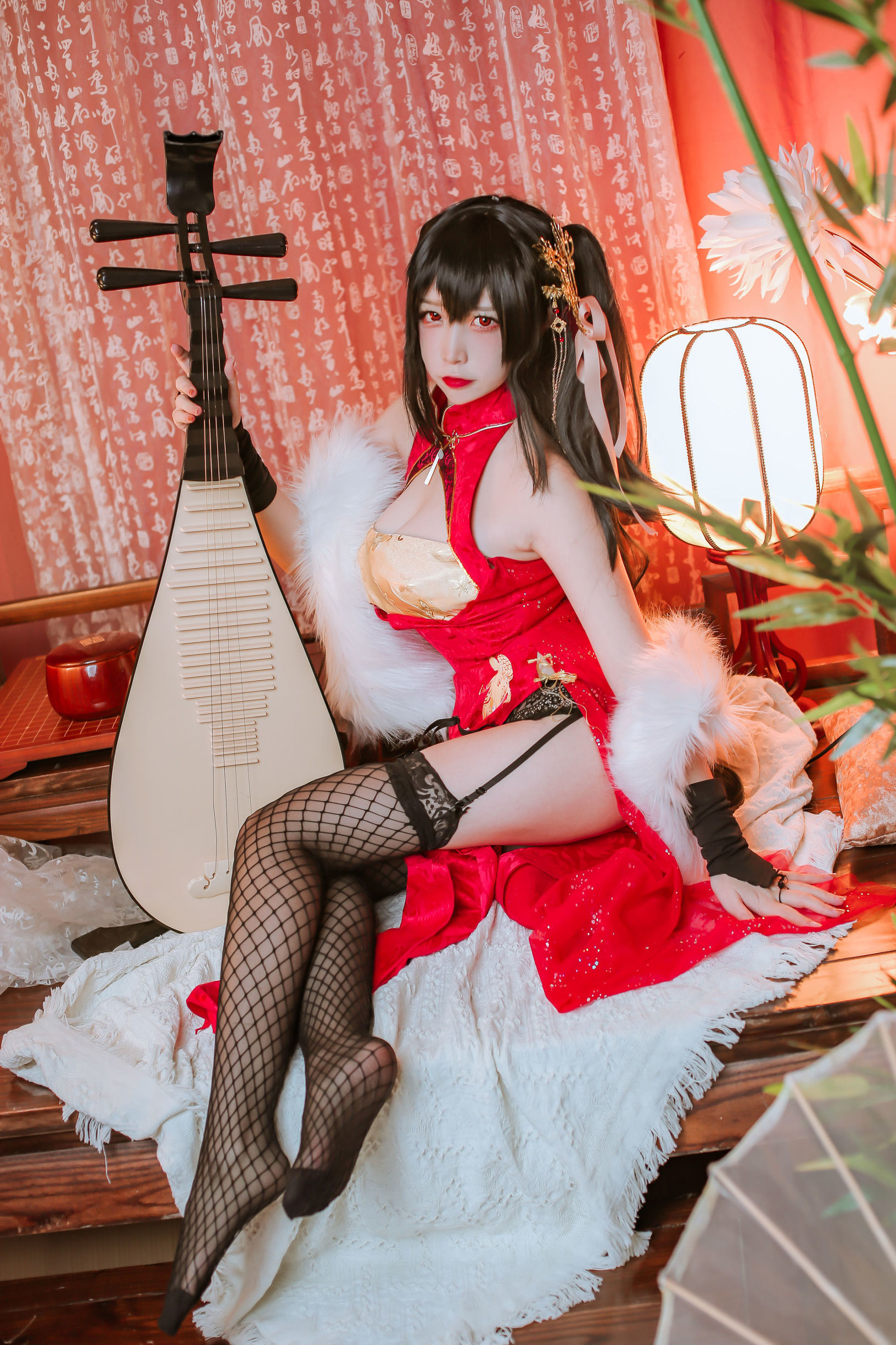 Popular Coser Er Zuo Nisa Azur Lane Dafeng Qipao
