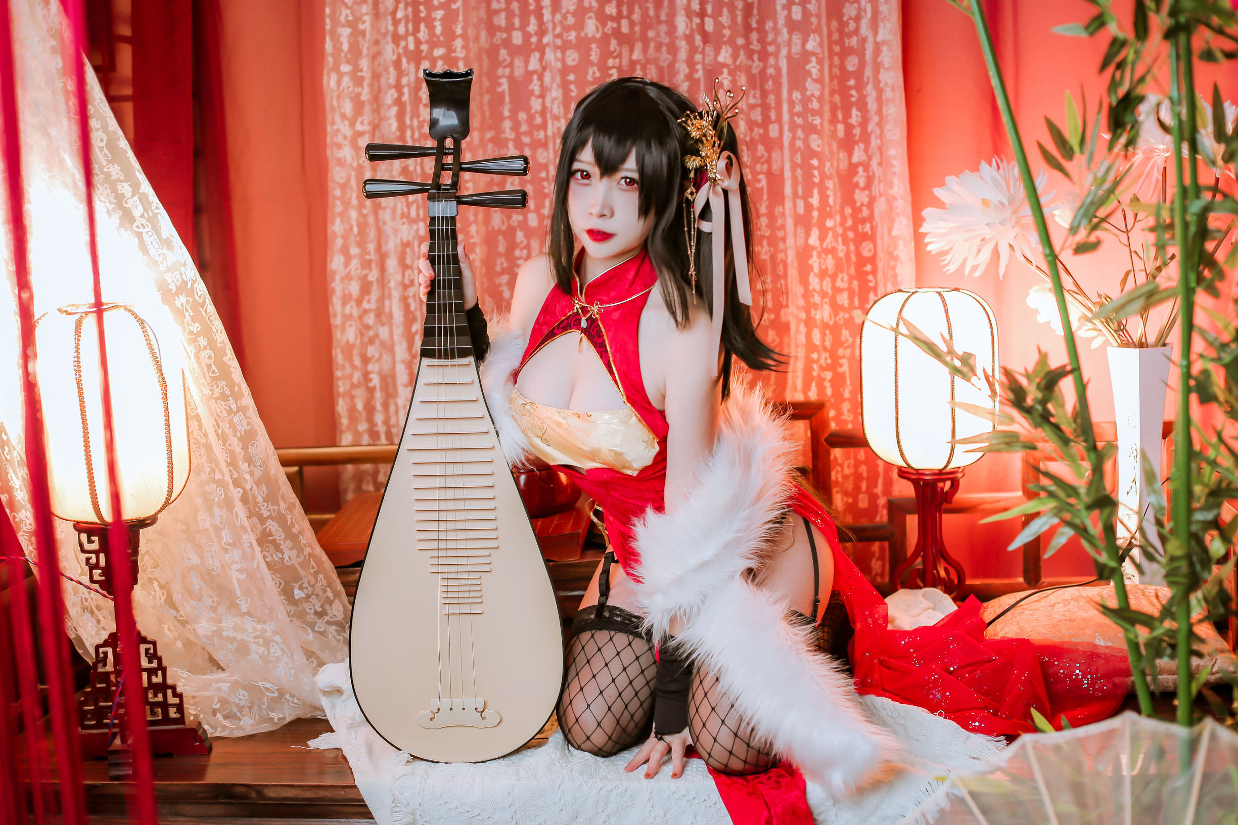 Popular Coser Er Zuo Nisa Azur Lane Dafeng Qipao
