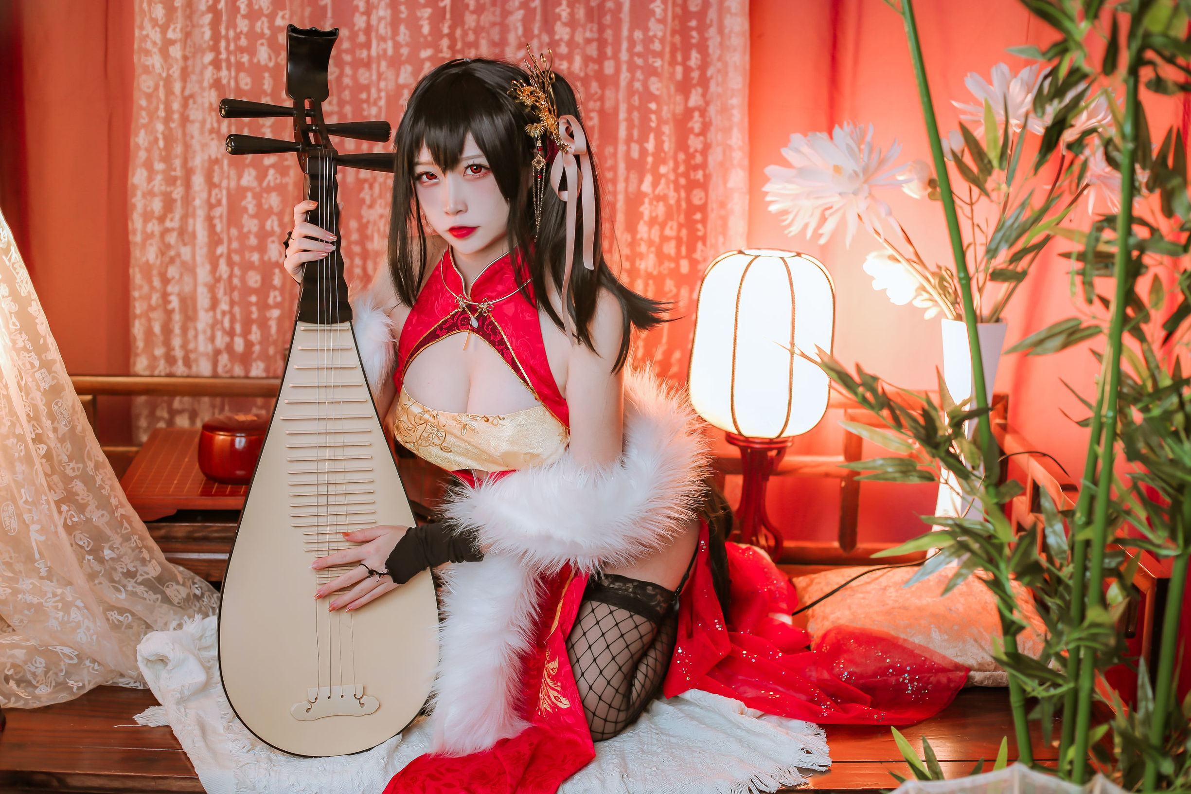 Popular Coser Er Zuo Nisa Azur Lane Dafeng Qipao