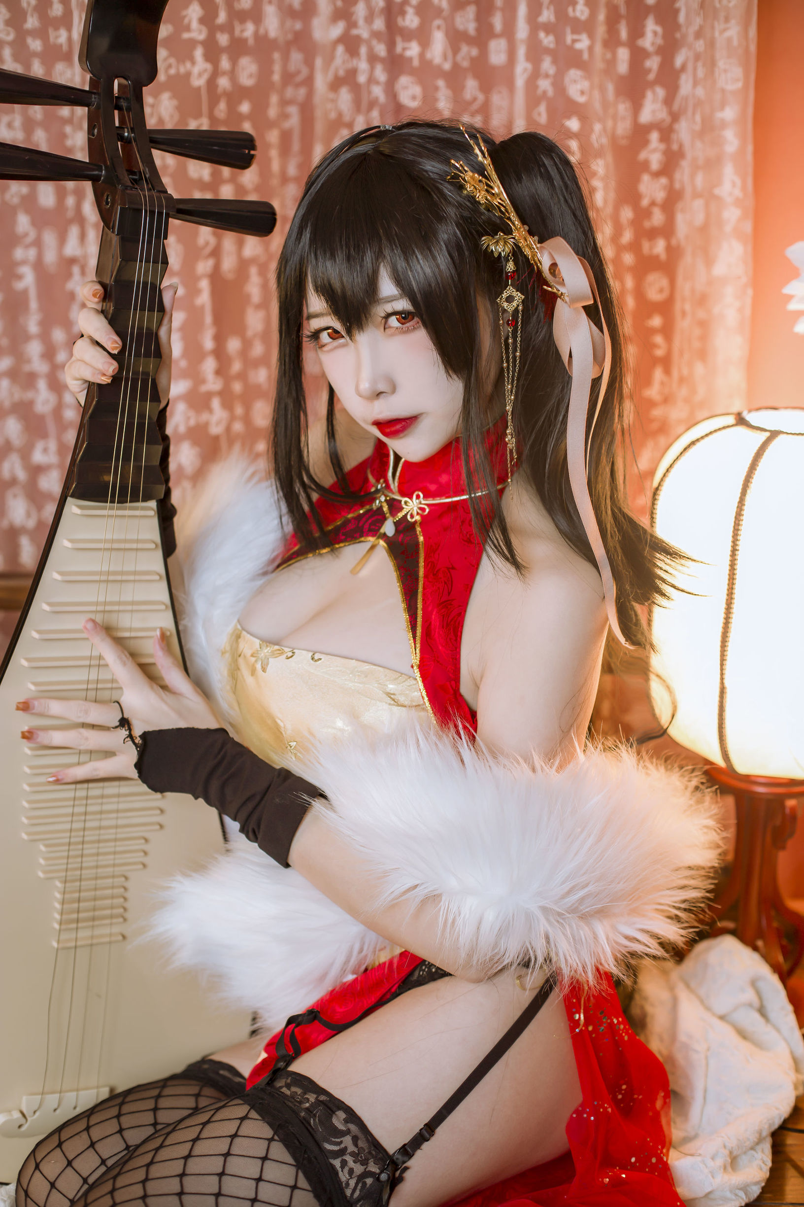 Popular Coser Er Zuo Nisa Azur Lane Dafeng Qipao