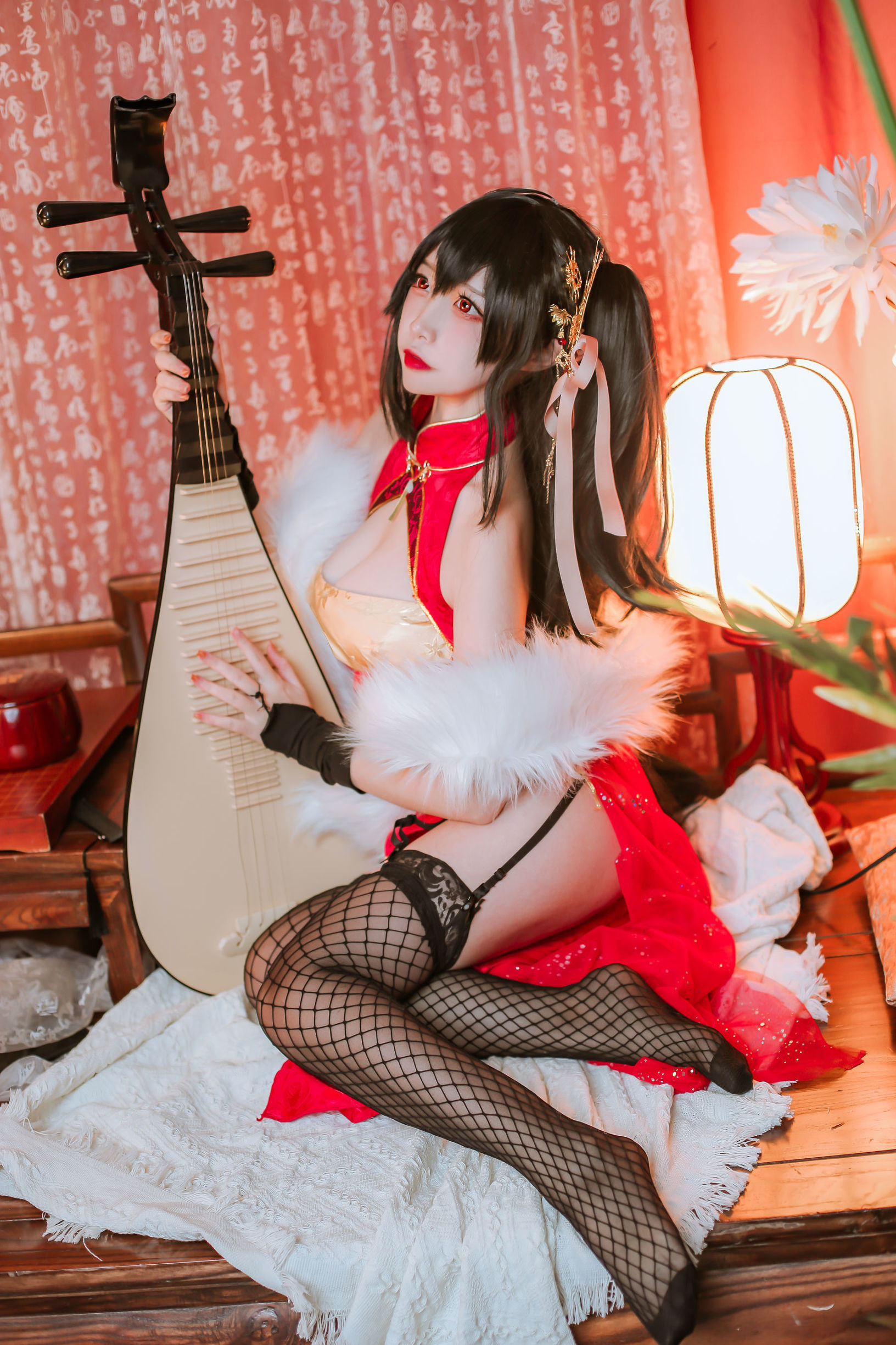 Popular Coser Er Zuo Nisa Azur Lane Dafeng Qipao