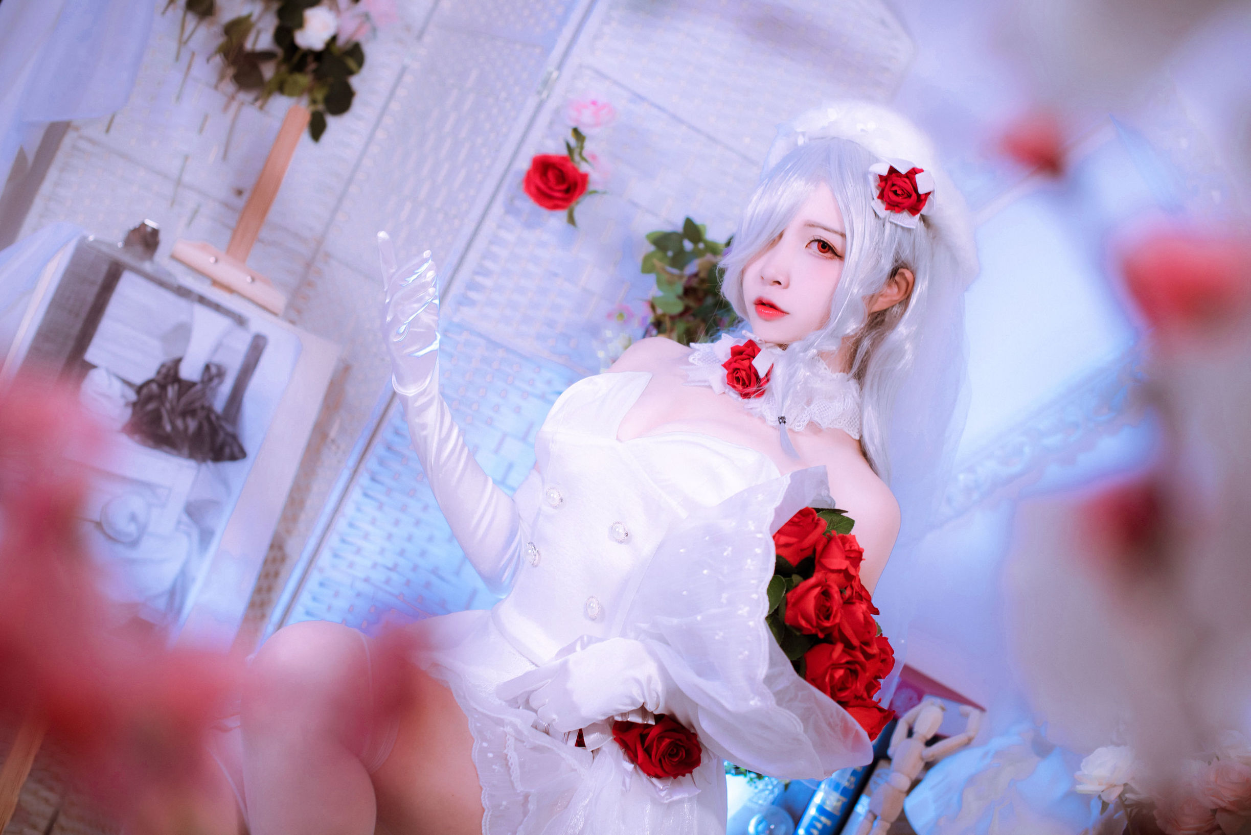 人気のコスプレイヤー ニサ 花嫁