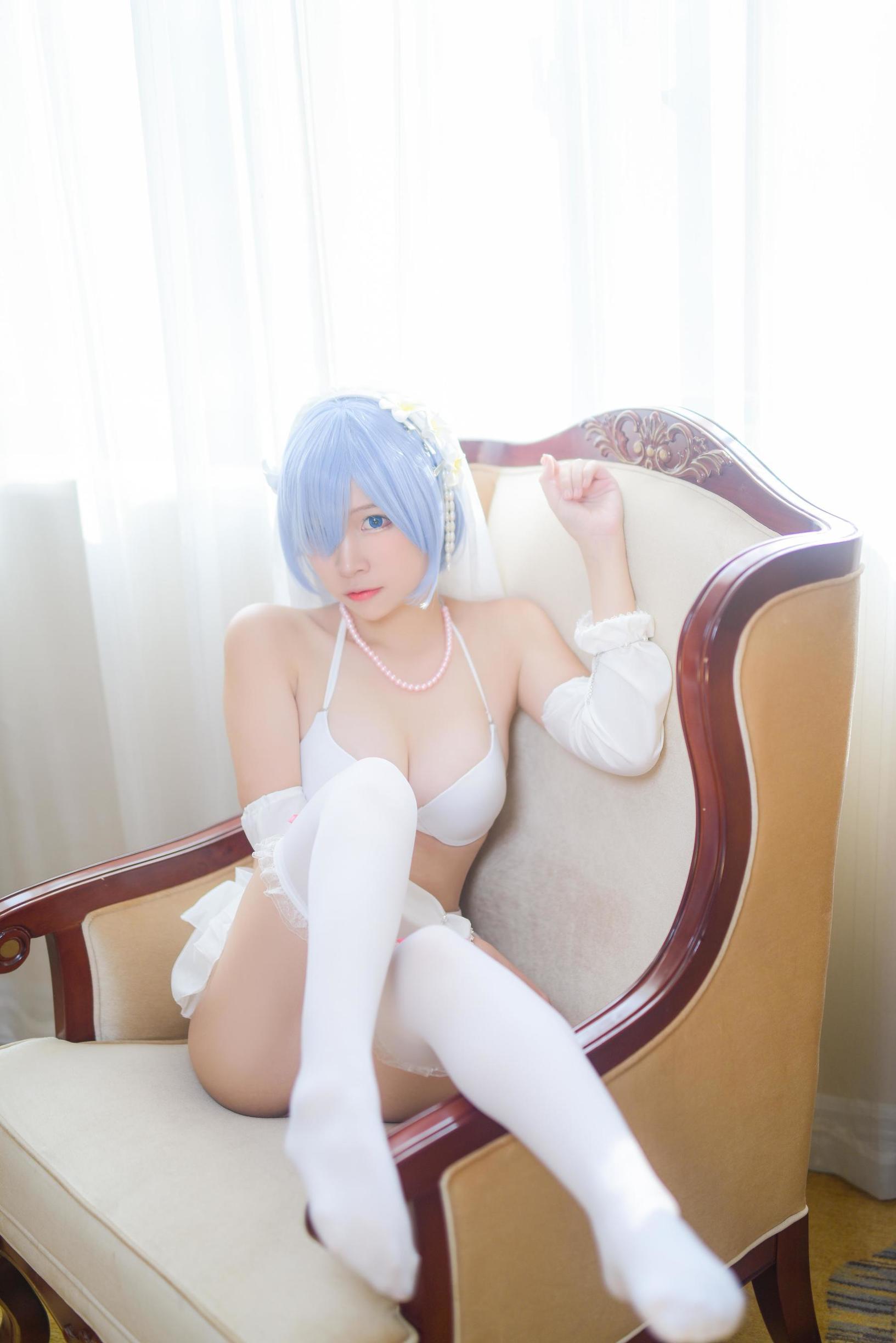人气Coser二佐Nisa 蕾姆婚纱