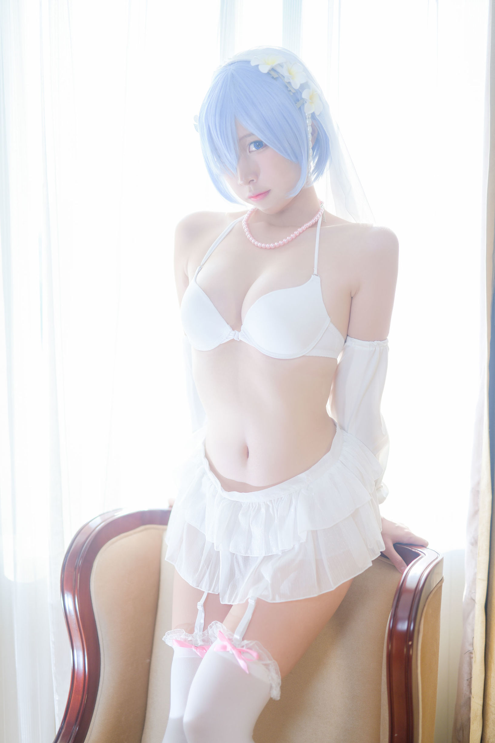 人气Coser二佐Nisa 蕾姆婚纱
