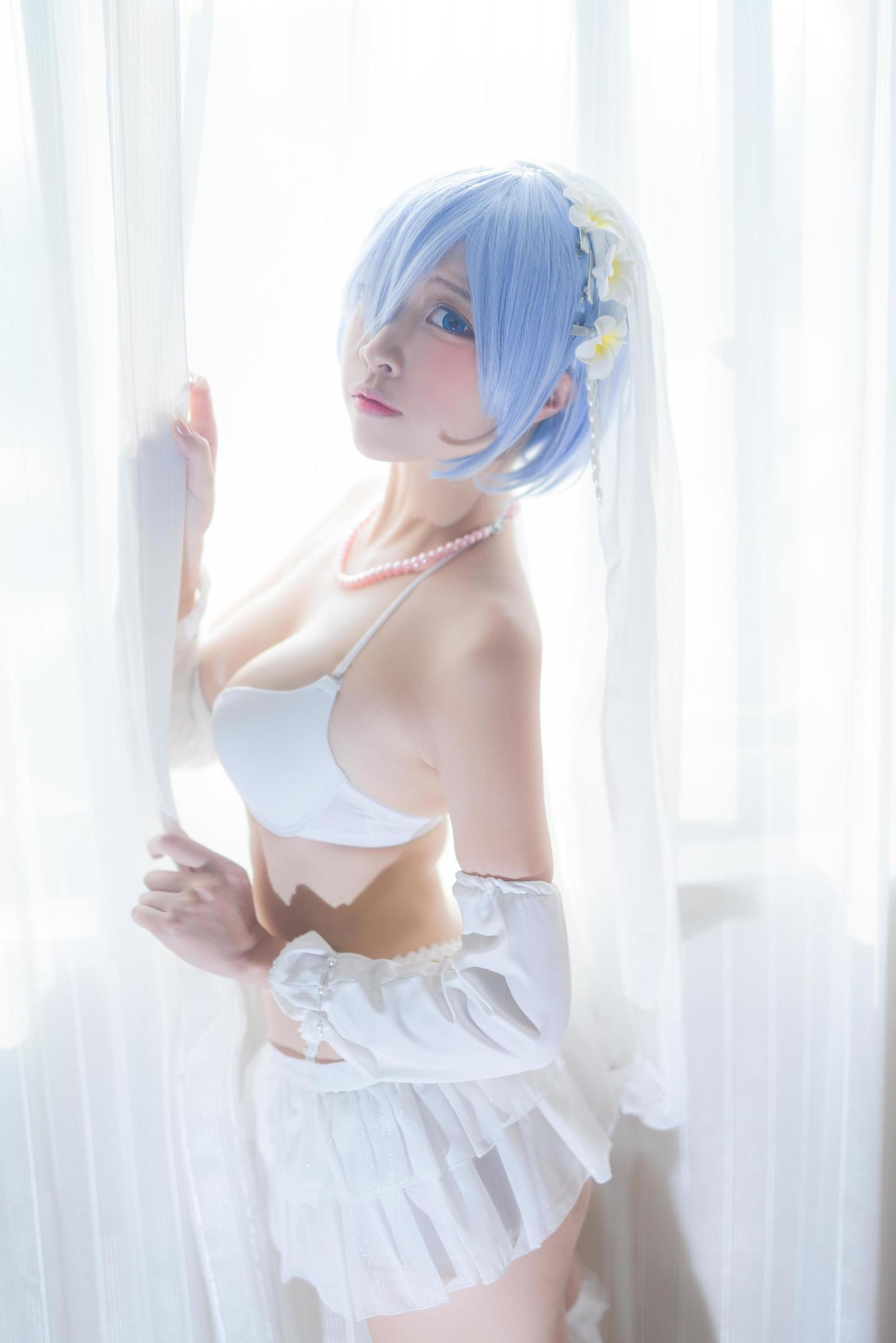人气Coser二佐Nisa 蕾姆婚纱