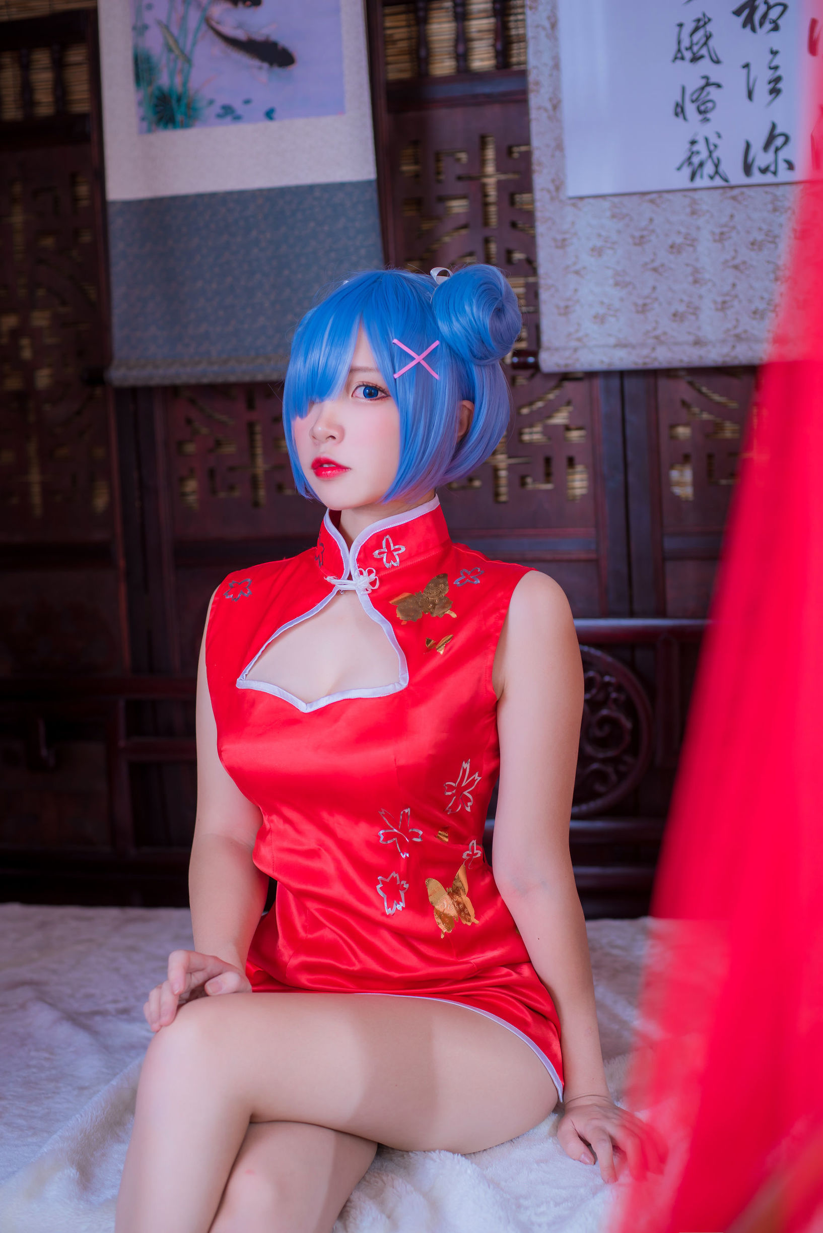 Coser nổi tiếng Er Zuo Nisa Rem qipao
