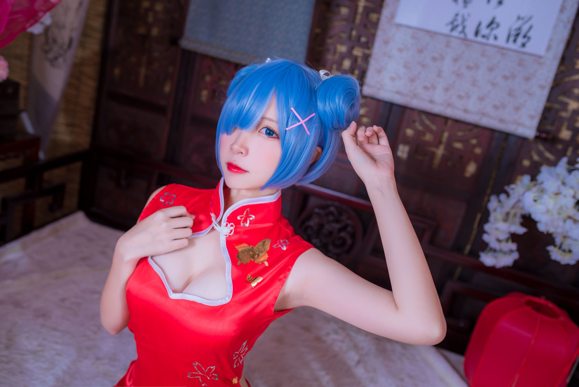 Coser nổi tiếng Er Zuo Nisa Rem qipao