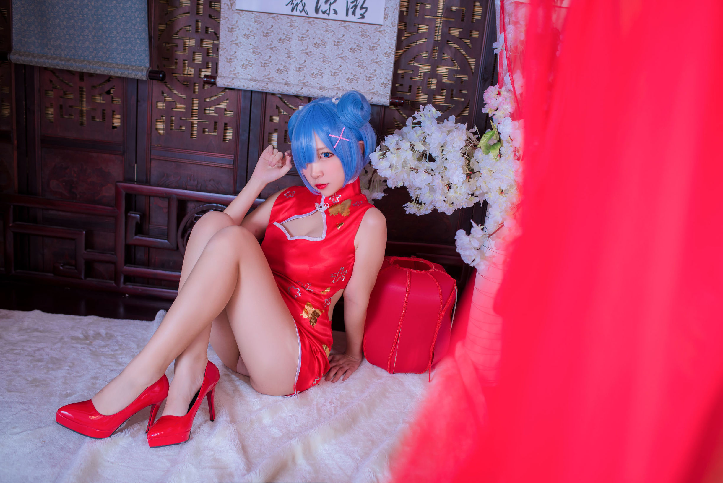 Coser nổi tiếng Er Zuo Nisa Rem qipao