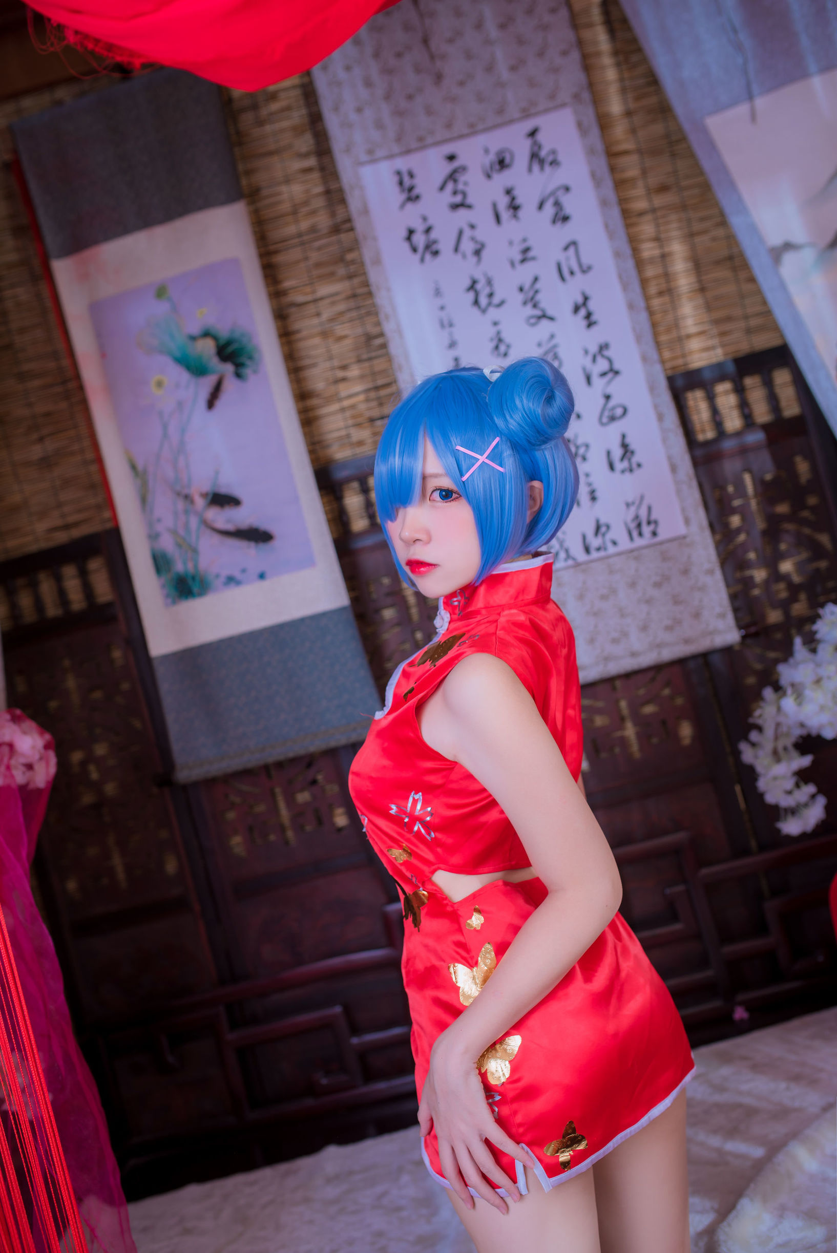 Coser nổi tiếng Er Zuo Nisa Rem qipao