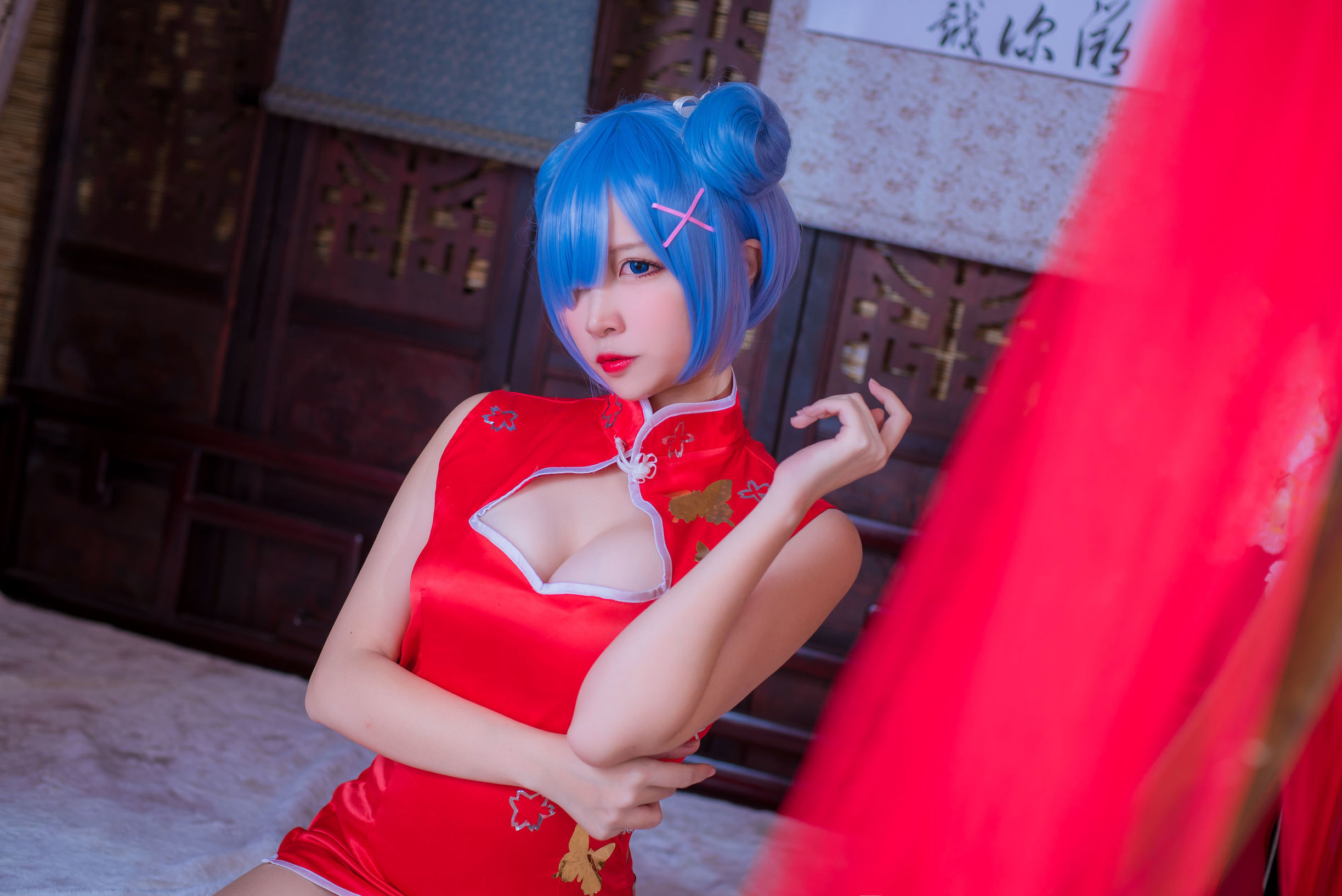 Coser nổi tiếng Er Zuo Nisa Rem qipao