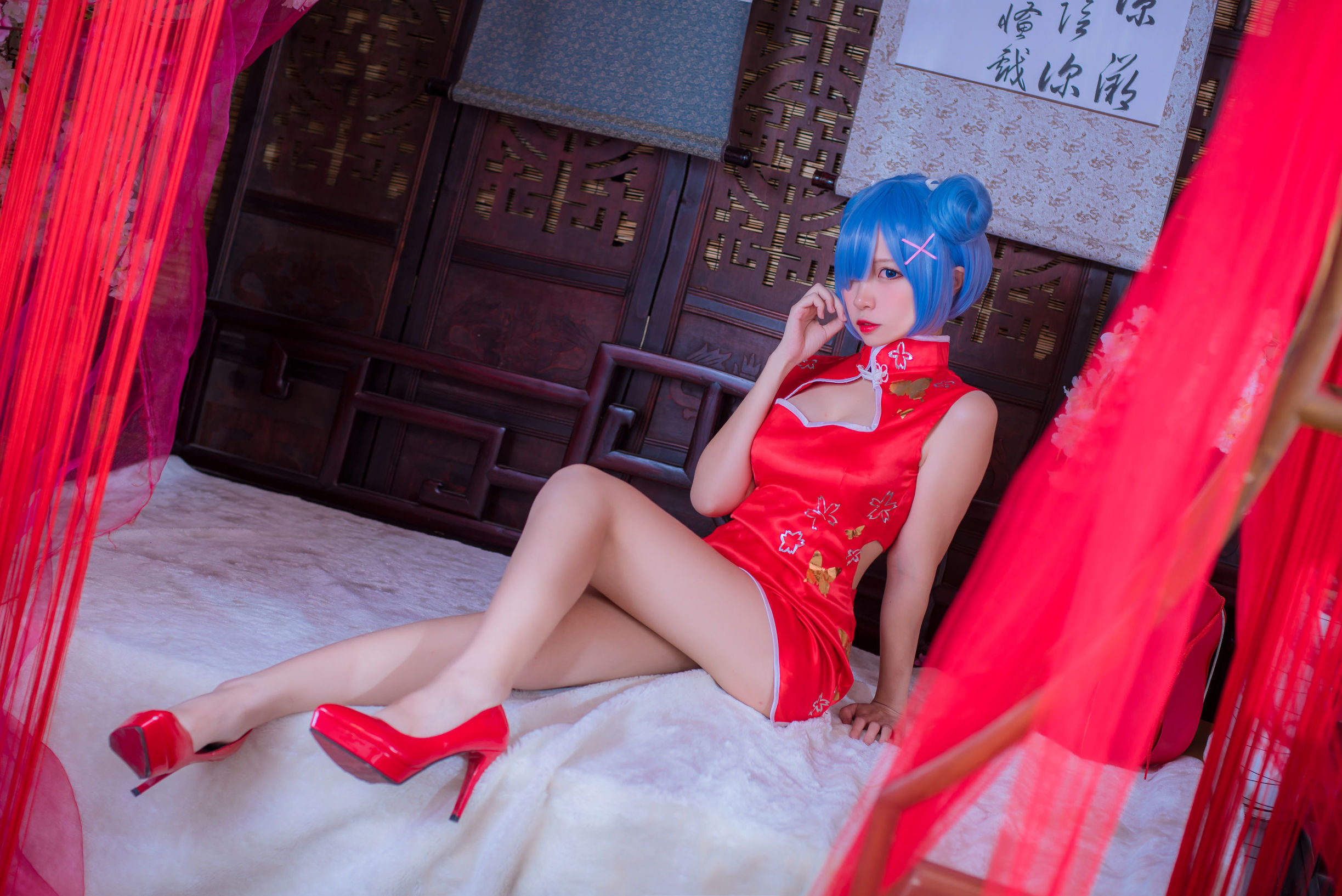 Coser nổi tiếng Er Zuo Nisa Rem qipao