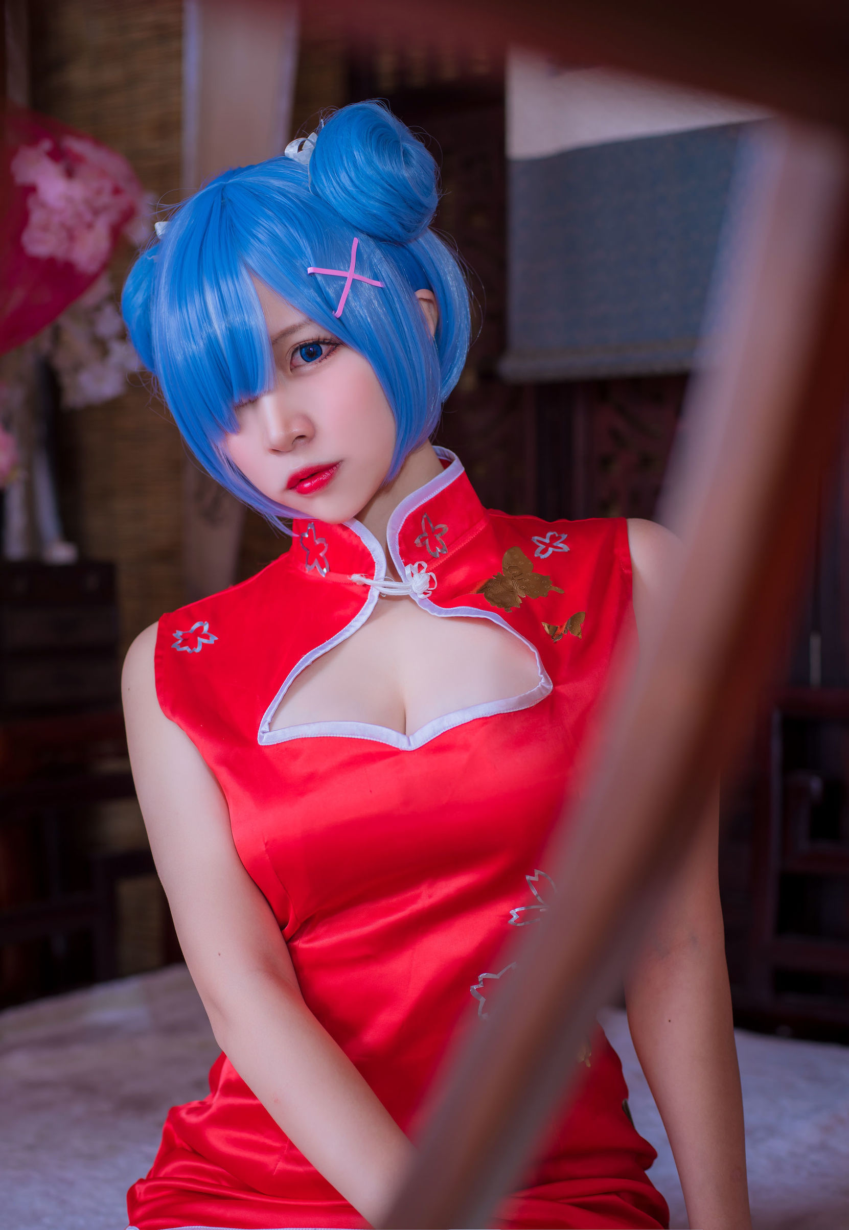 Coser nổi tiếng Er Zuo Nisa Rem qipao