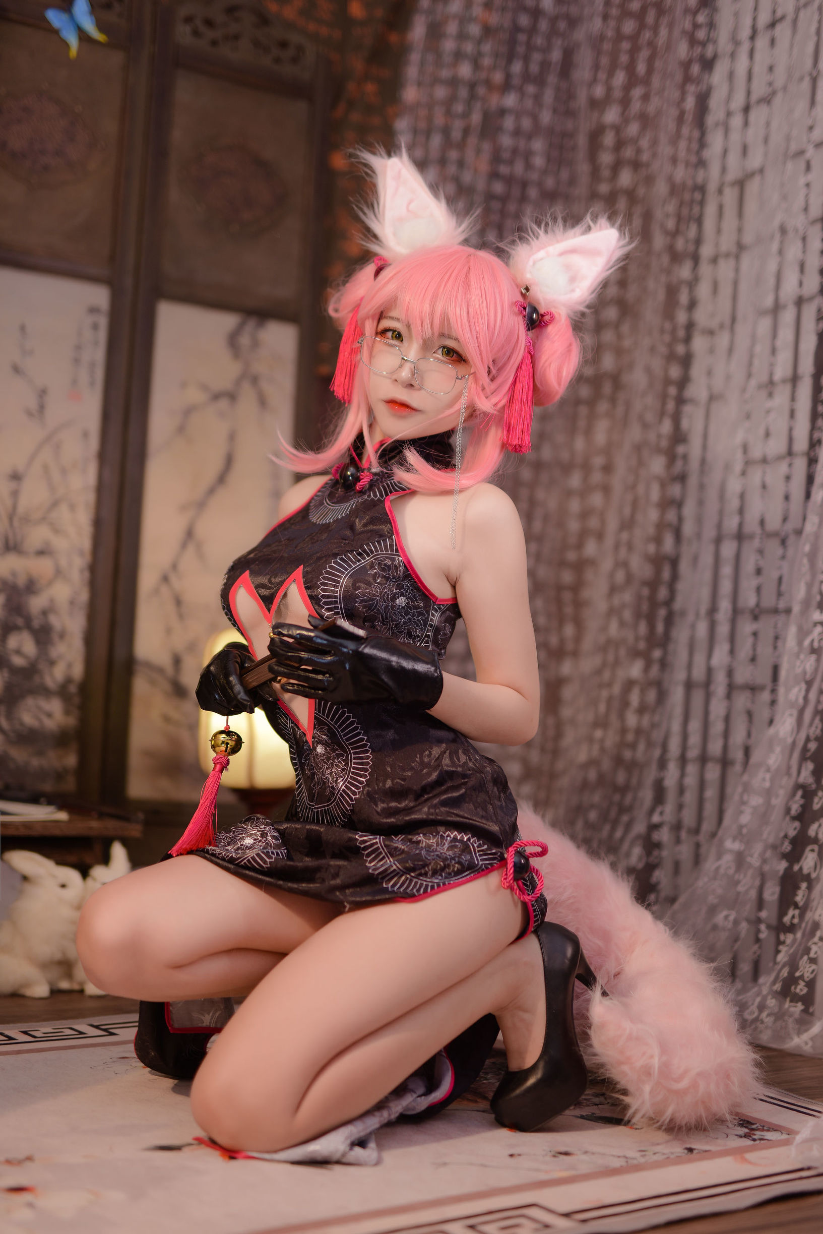 人气Coser二佐Nisa Fate旗袍狐