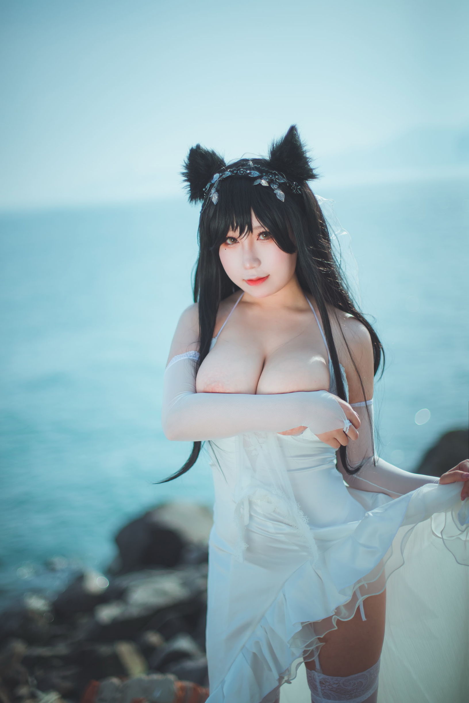 애니메이션 블로거 쑹쑹쑹쑹루안 아이당 웨딩드레스