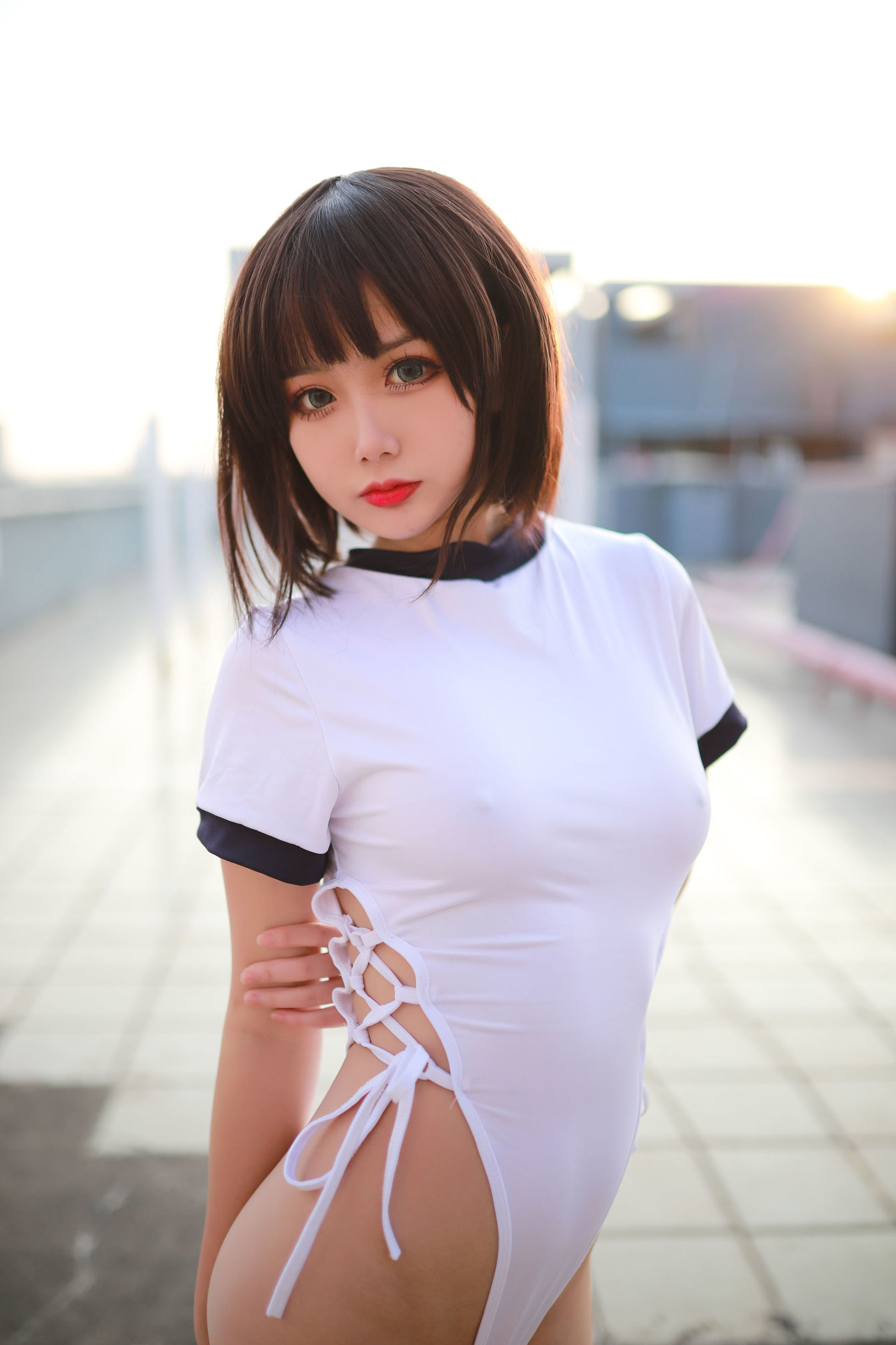 動漫博主您的蛋蛋 高叉體操服