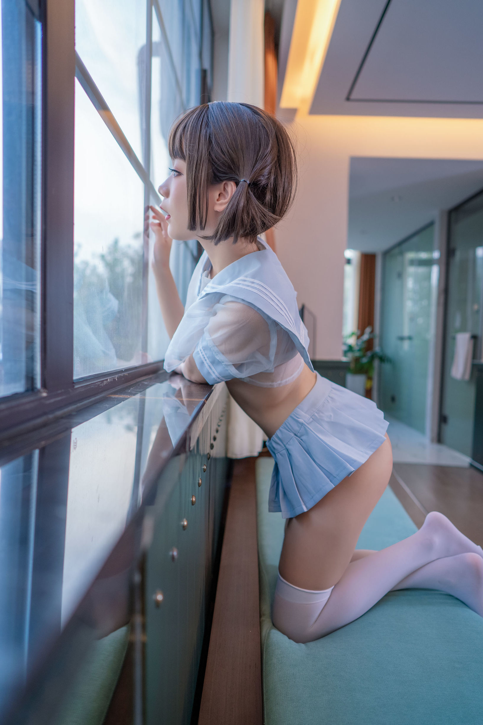 Anime Blogger Wang Pangpang u Blue Sailor Transparent Separate Body