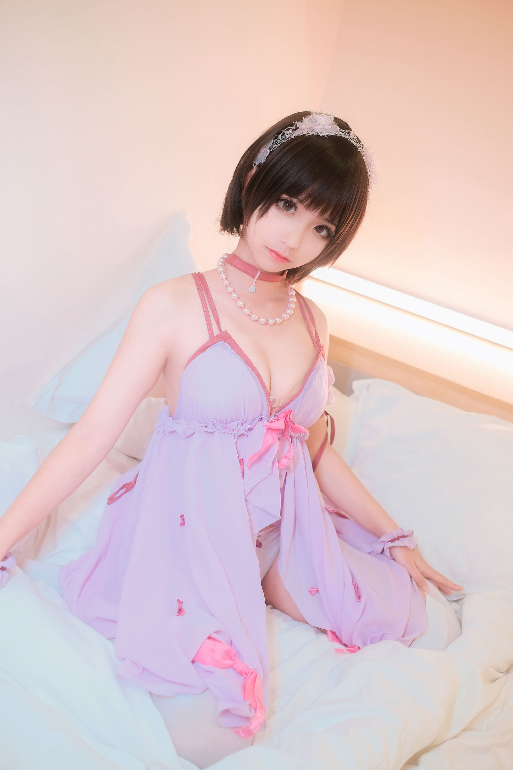 Blogger anime Chun Mo Mo - Kato Megumi pijama