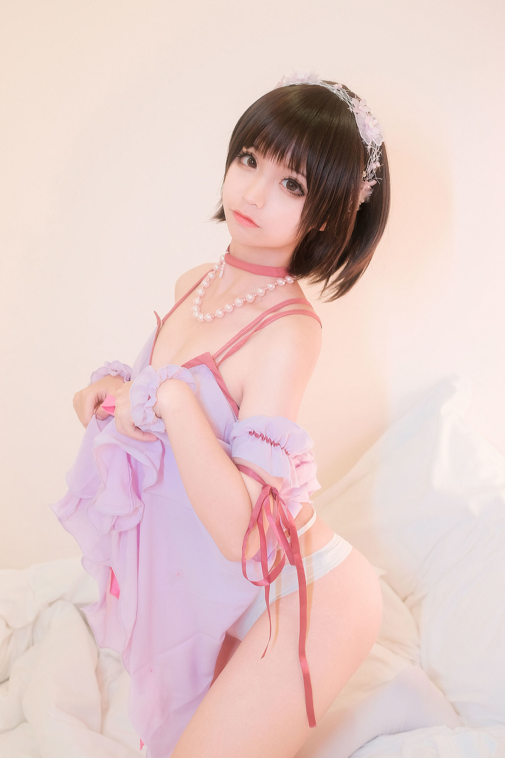 Blogger anime Chun Mo Mo - Kato Megumi pijama