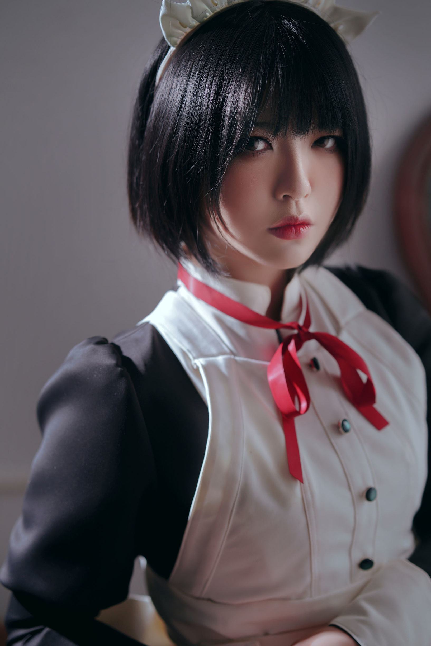 Ban Ban Zi คอสเพลย์ Kenpan Maid ชุดยูนิฟอร์ม