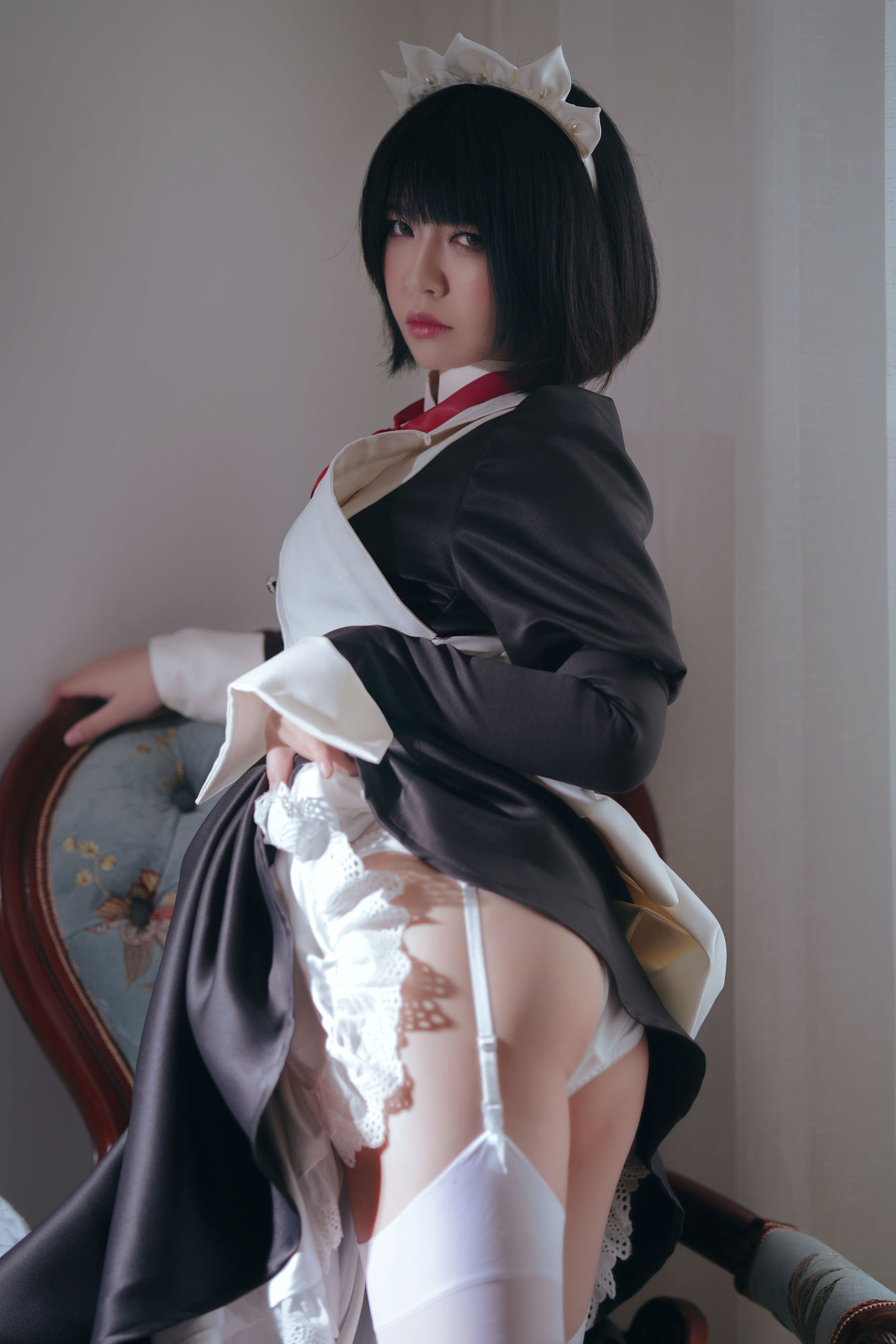 Ban Ban Zi คอสเพลย์ Kenpan Maid ชุดยูนิฟอร์ม