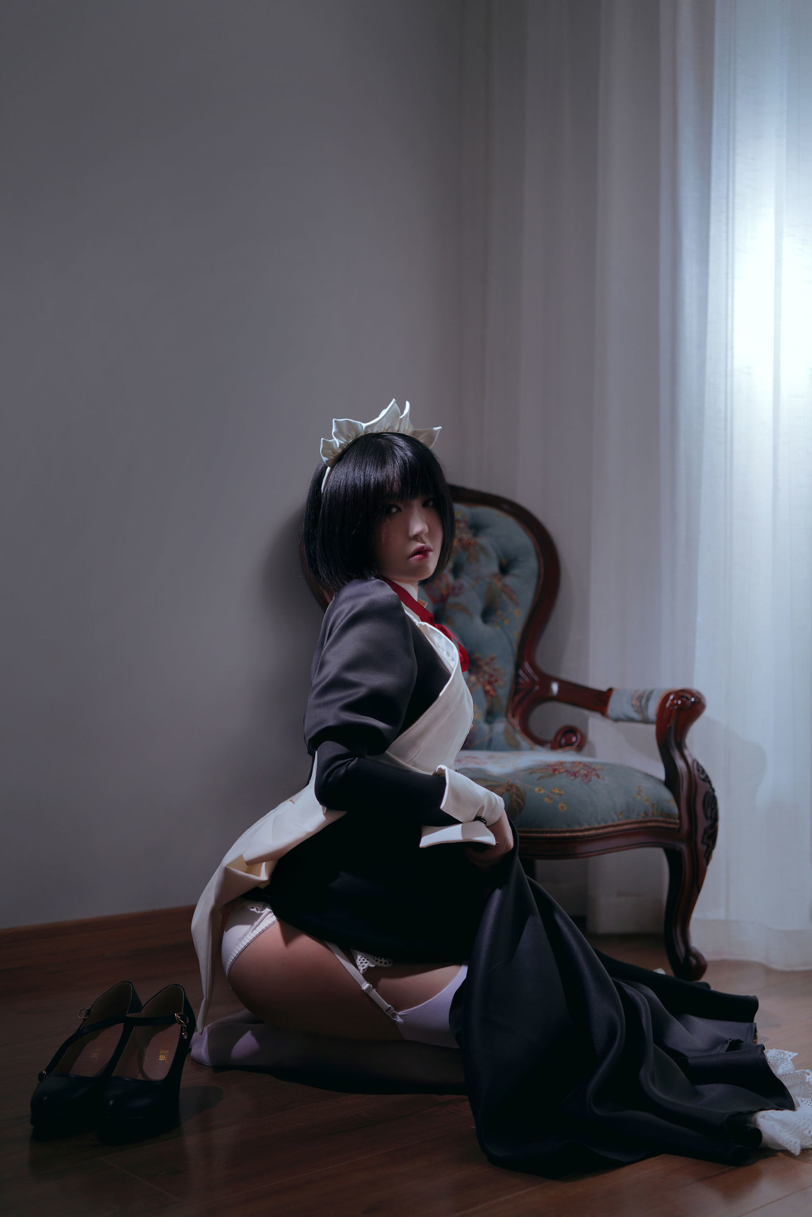 Ban Ban Zi คอสเพลย์ Kenpan Maid ชุดยูนิฟอร์ม